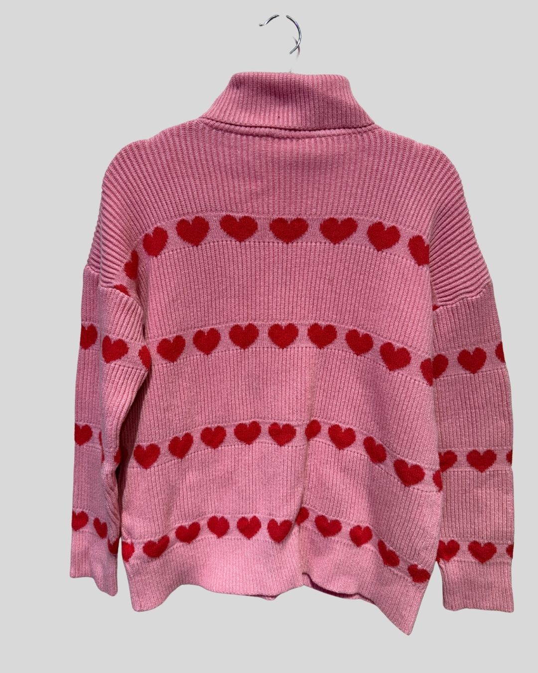 Ecowish Pink Heart Sweater (L)