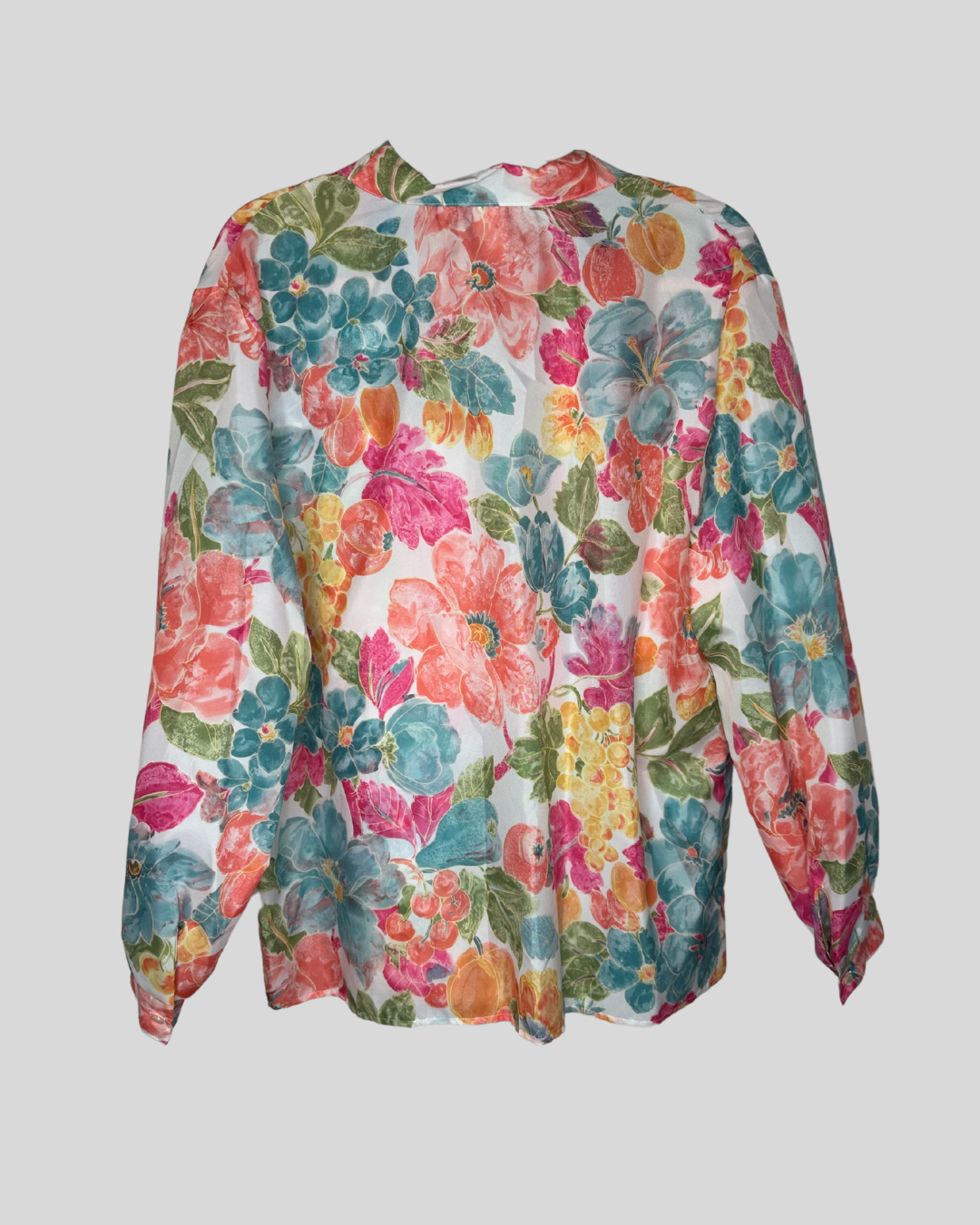 Vintage Laura Maye Floral Button Down (18)