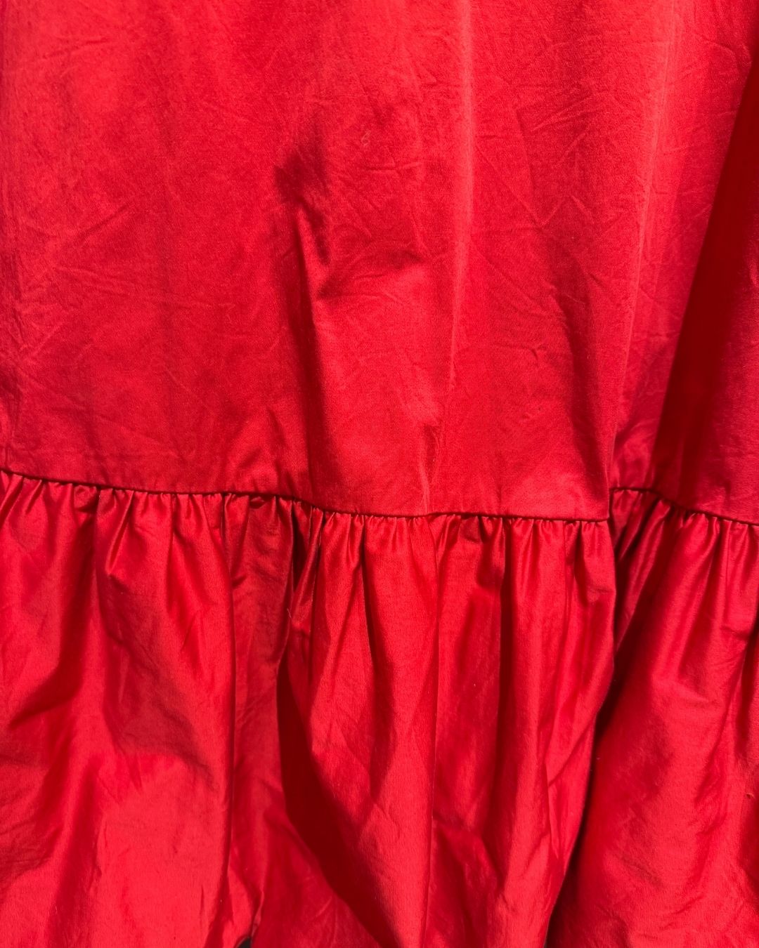 Hutch Anthropology pink & red two tone strapless dress with bow (24)