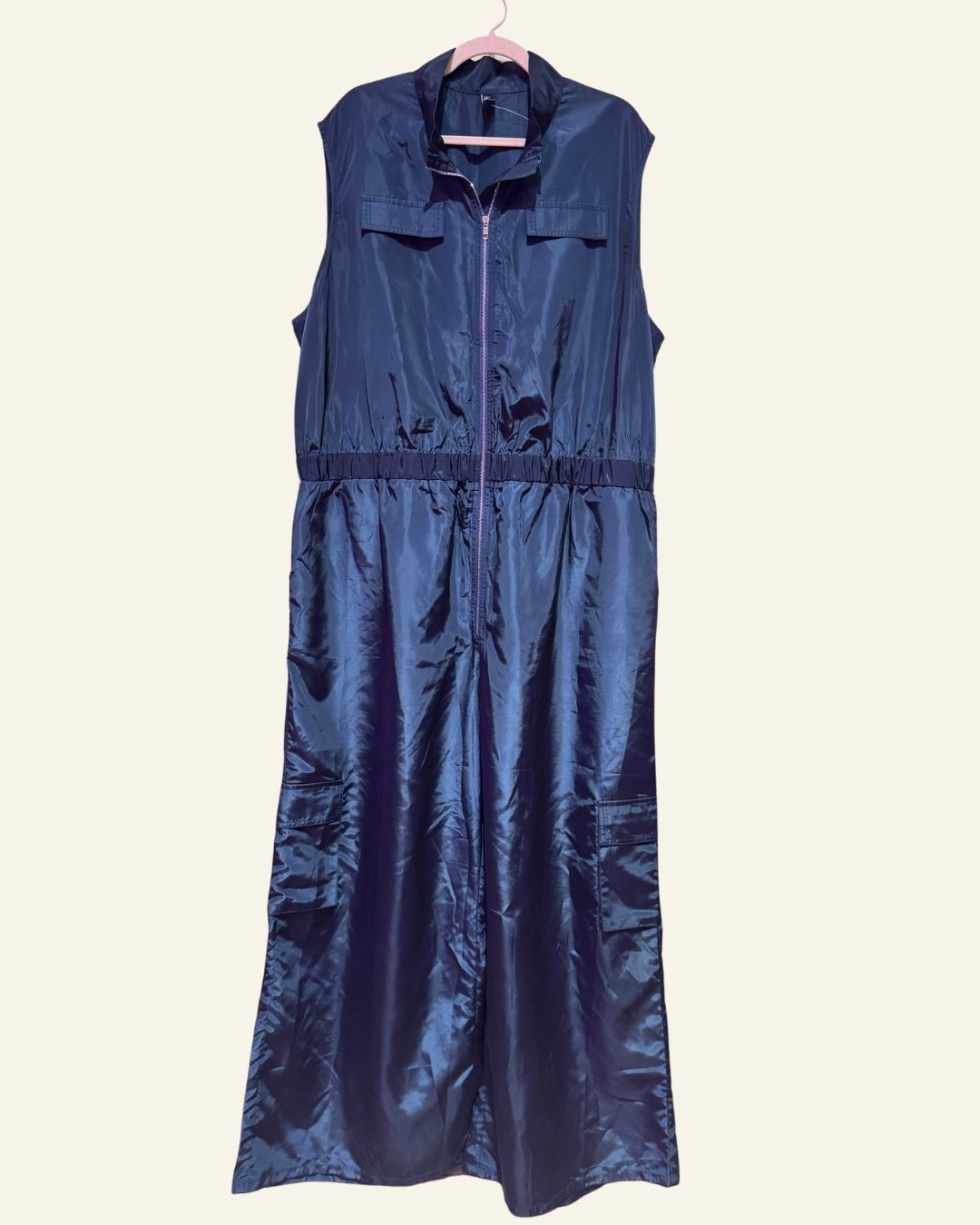 Cider Sleevless Nylon Jumpsuit (4X fits 2/3X)