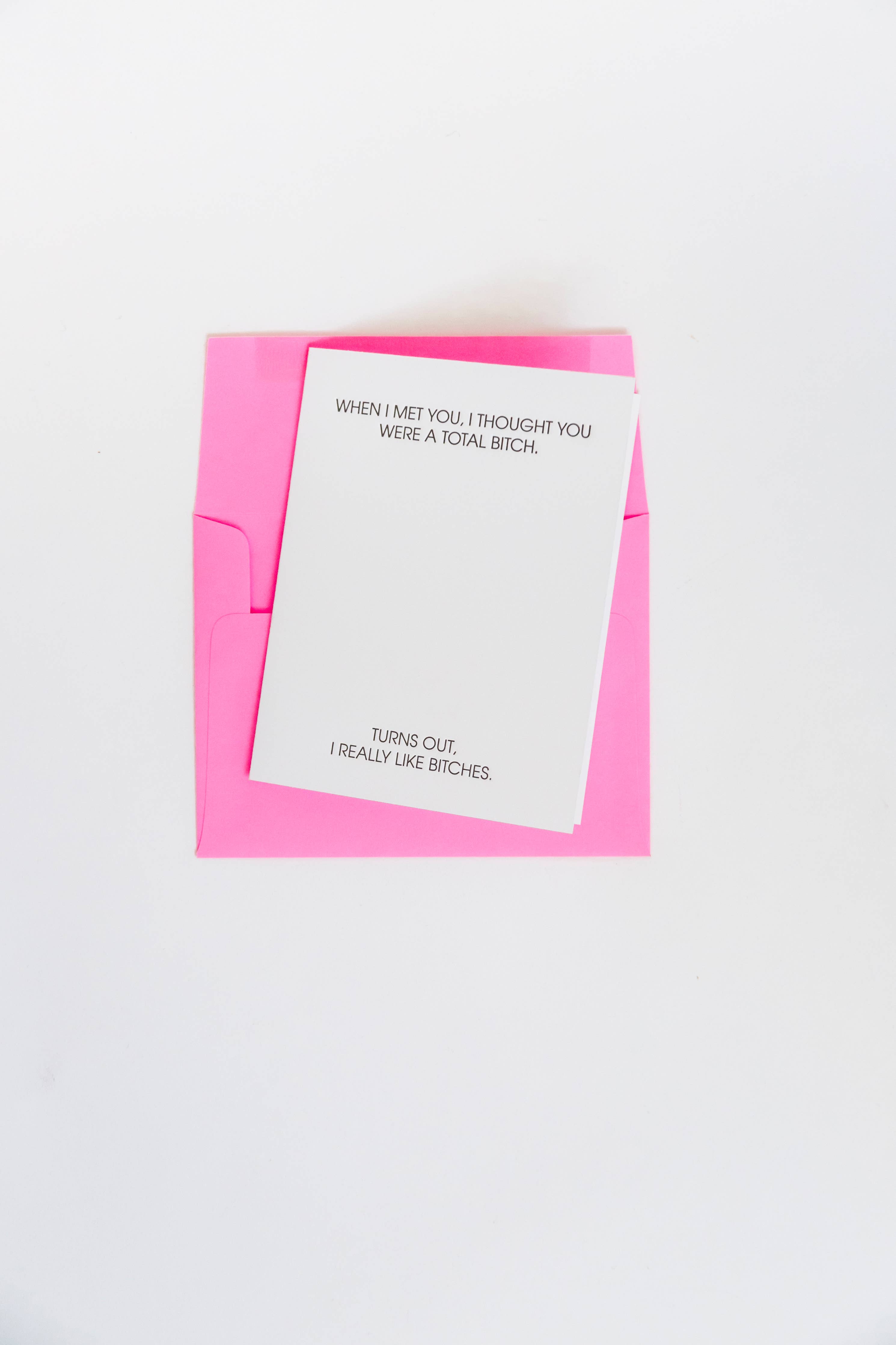 I Thought You Were a Total Bitch, Turns Out I Like Bitches - Friendship Card