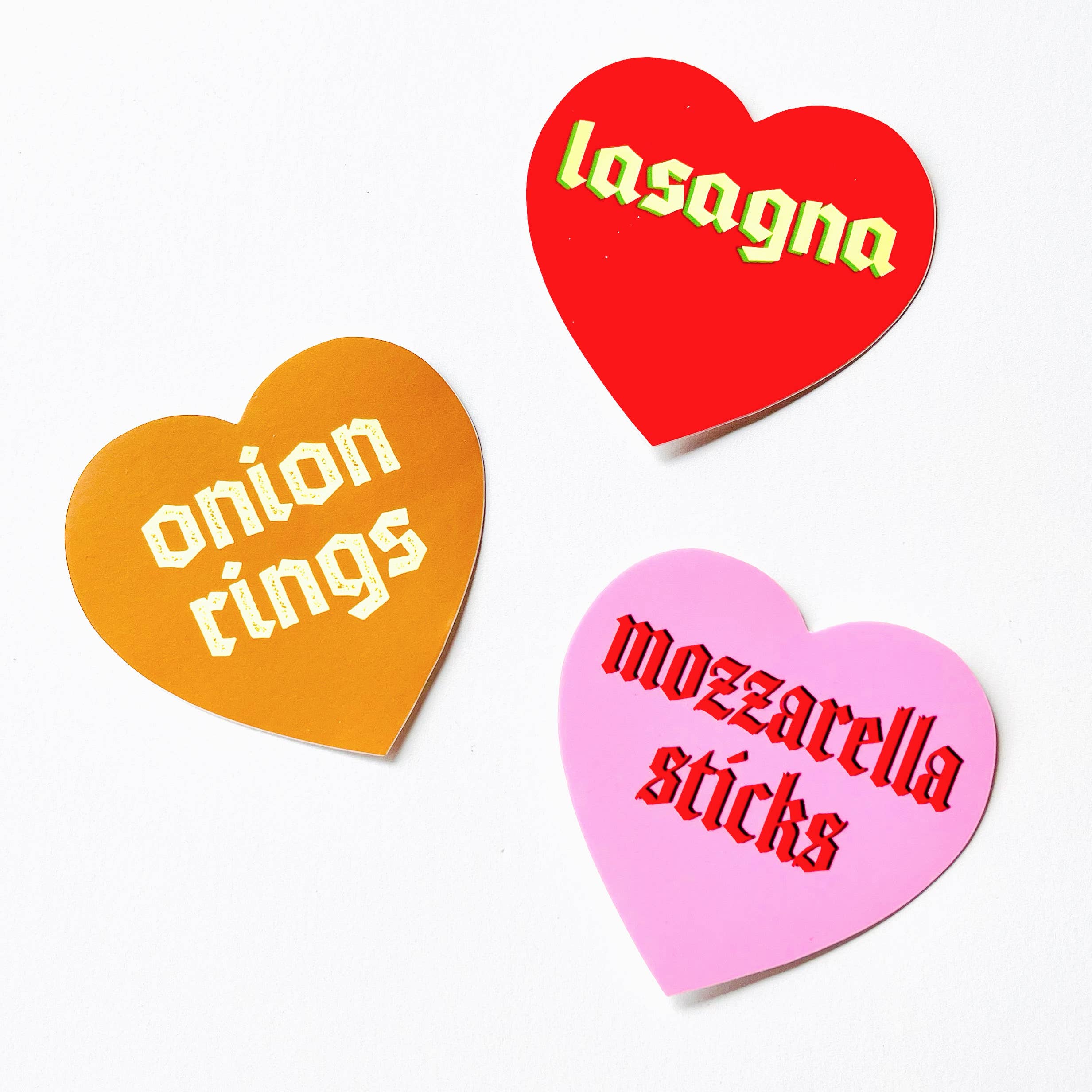 The Silver Spider - Mozzarella sticks Heart Sticker restaurant Foodie gifts