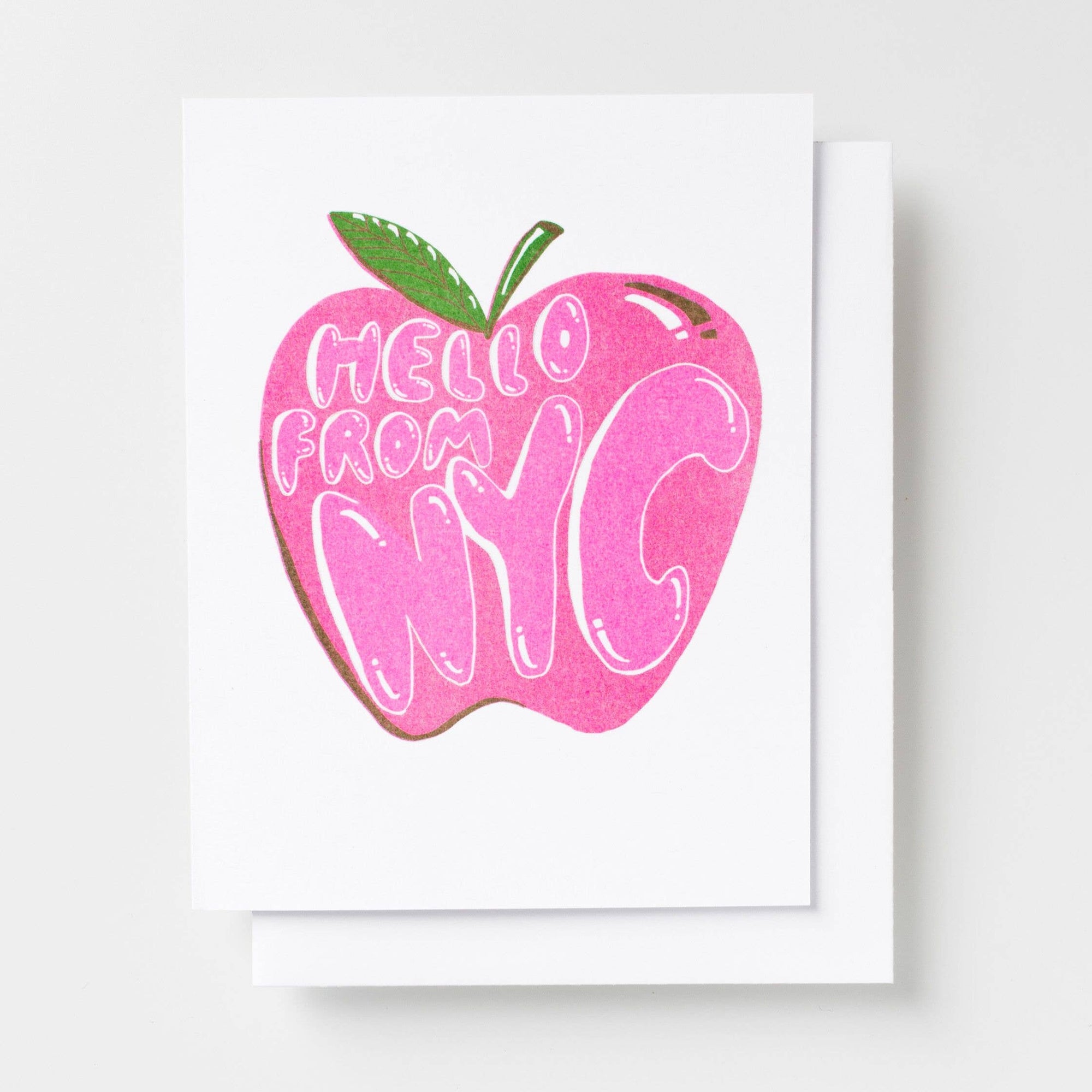 Hello From NYC Risograph Card