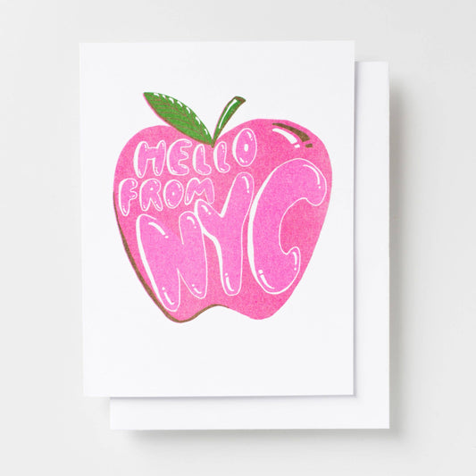 Hello From NYC Risograph Card