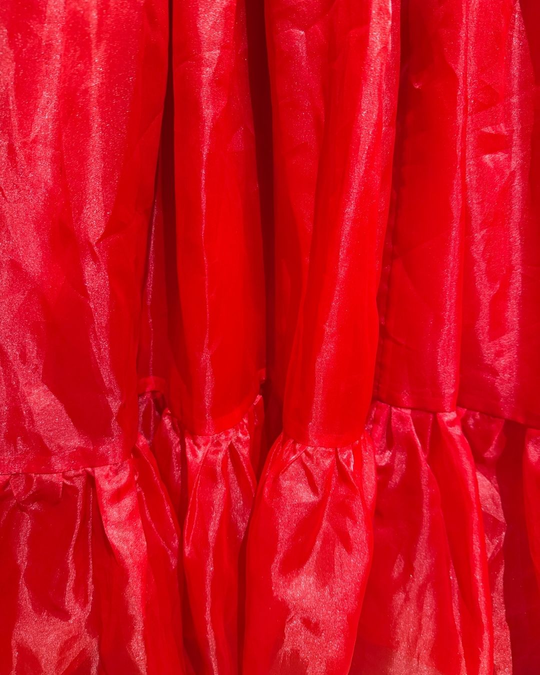 SEKLIE red organza corset dress (2X)