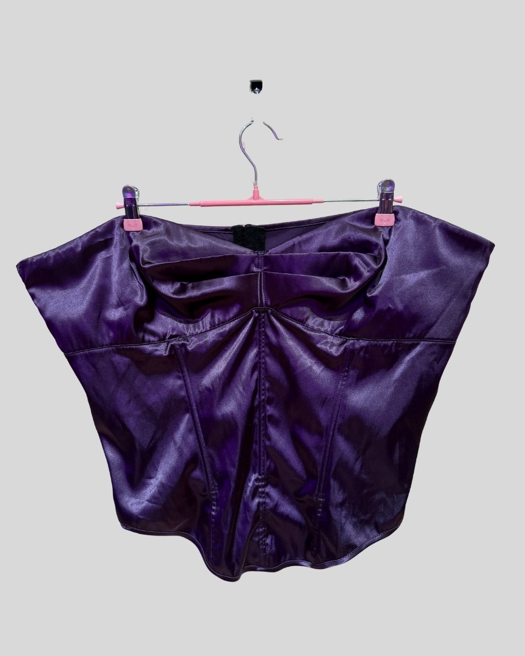 Torrid Purple Satin Corset (3)