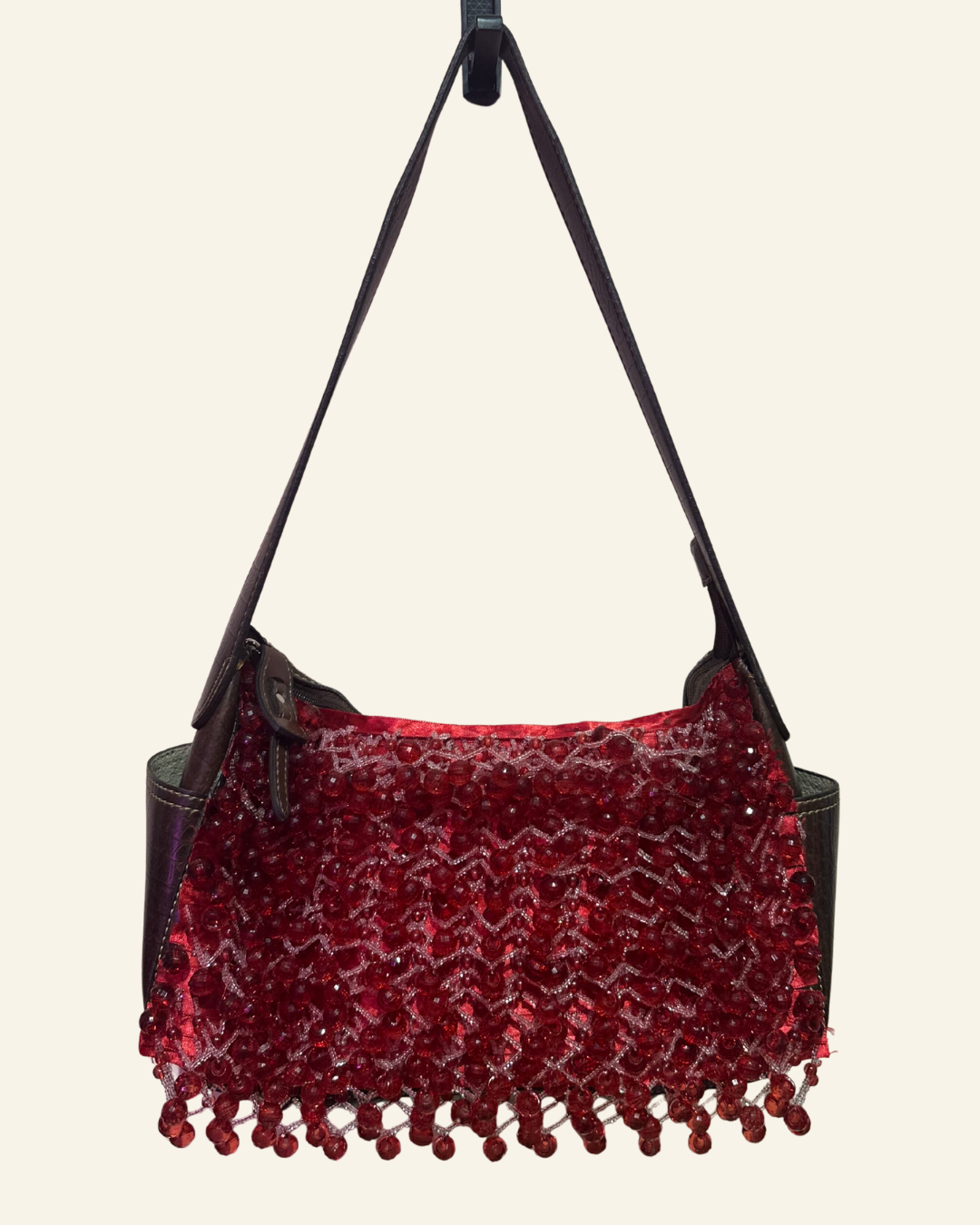 FCXPBK REWORKED BEADED PURSE