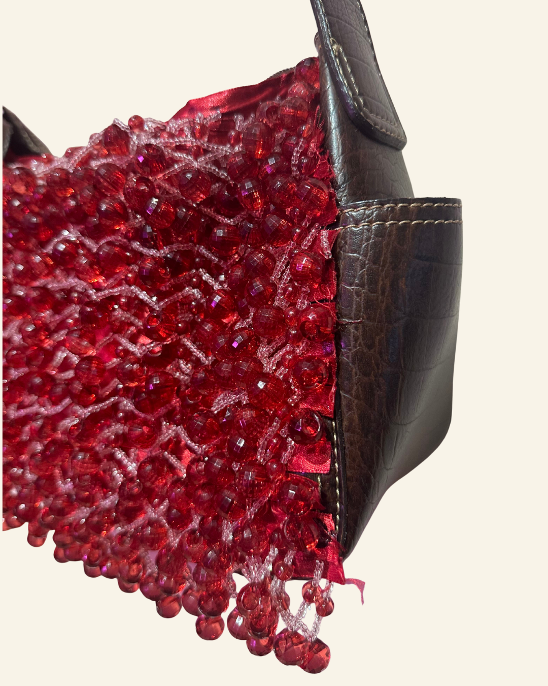 FCXPBK REWORKED BEADED PURSE