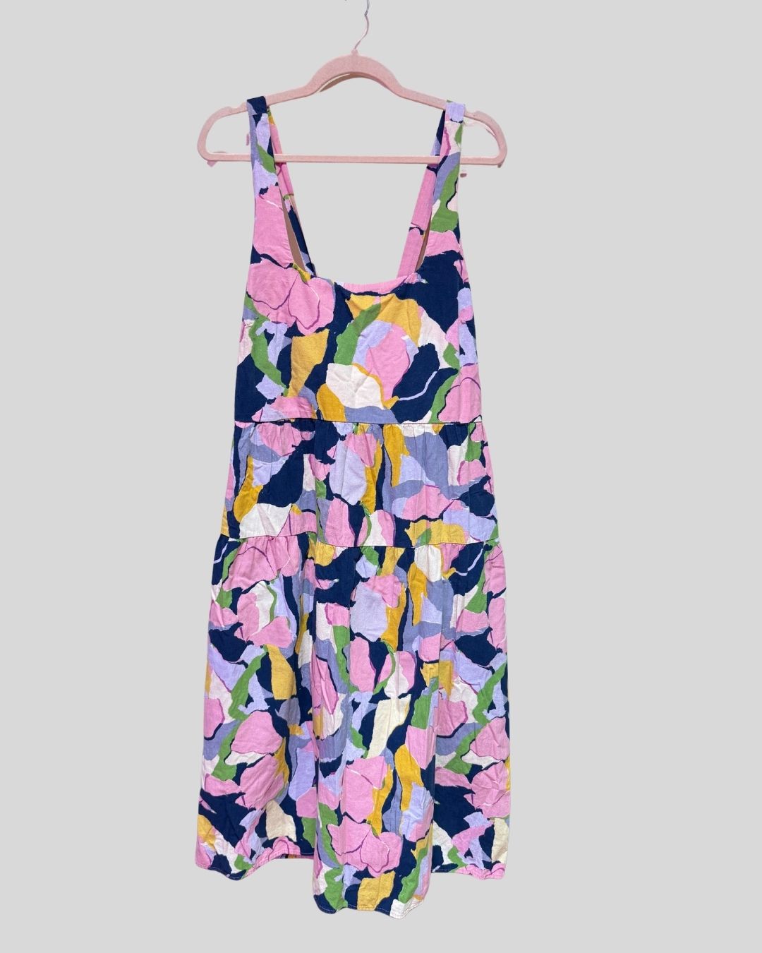 Ava & Viv pink splotch maxi dress (2X)