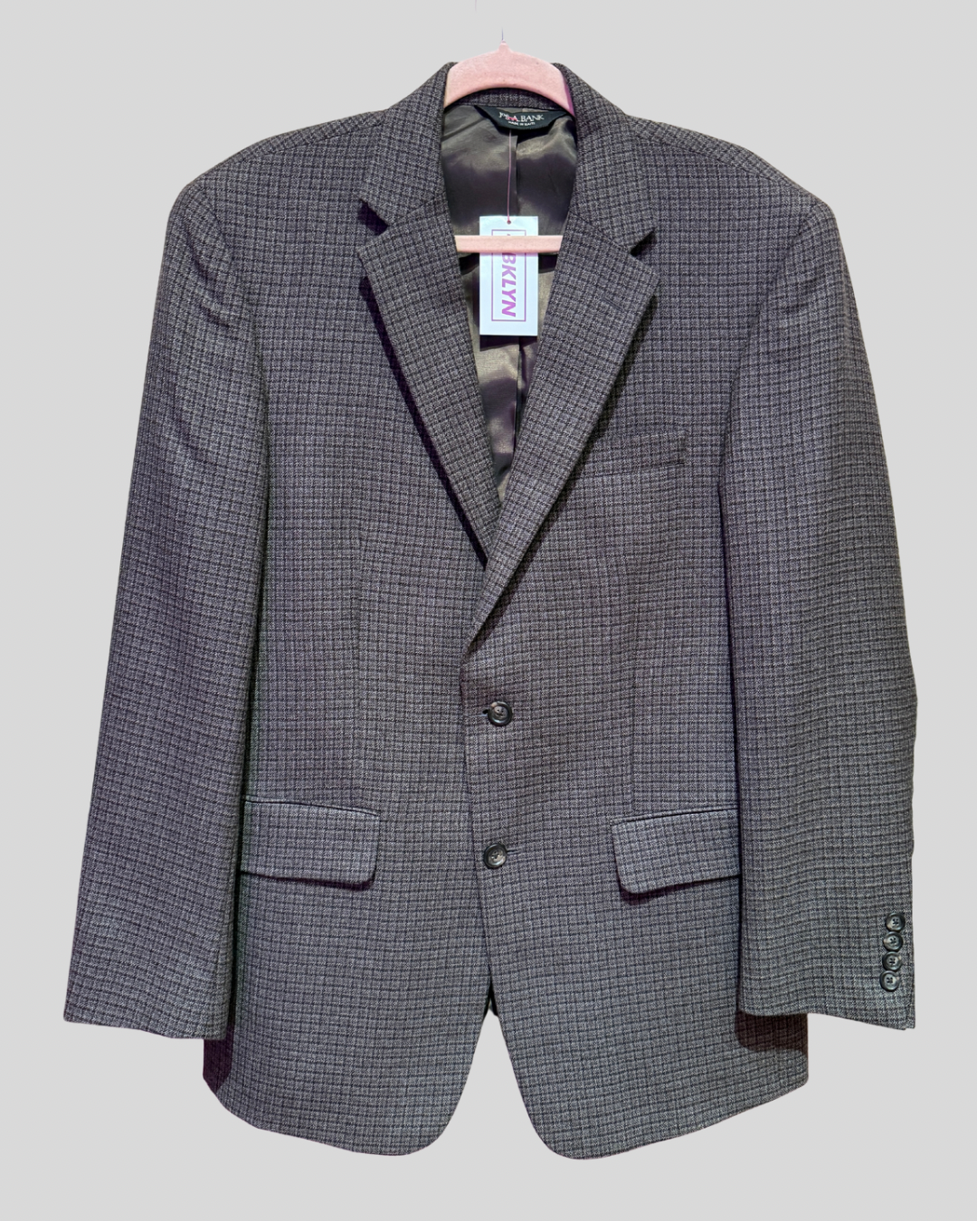 Jos A Bank Grey Tweed Menswear Style Blazer (12)