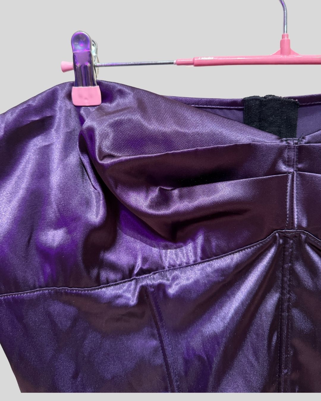 Torrid Purple Satin Corset (3)