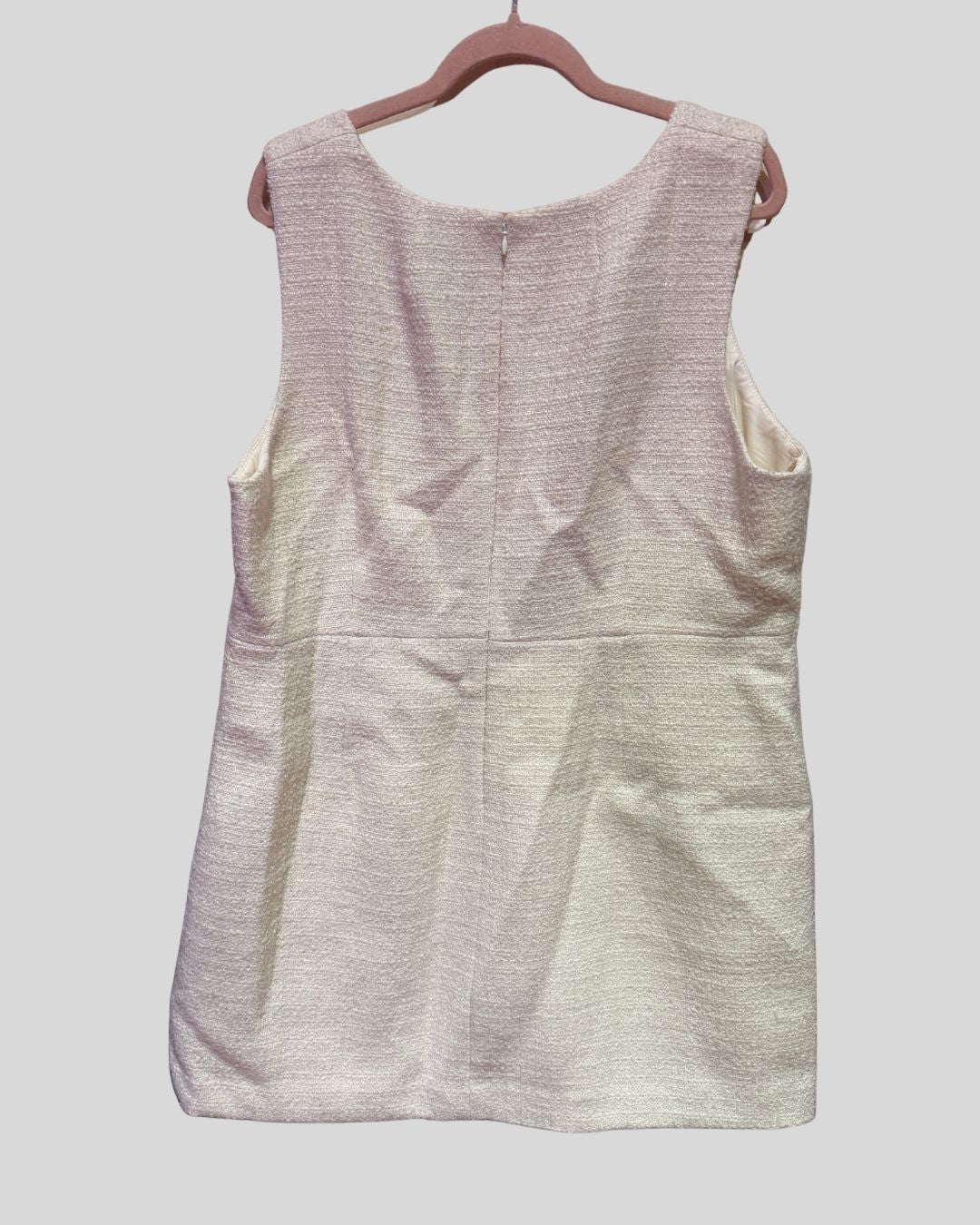 Jcrew cream wool blend tweed rhinestone button dress (20)