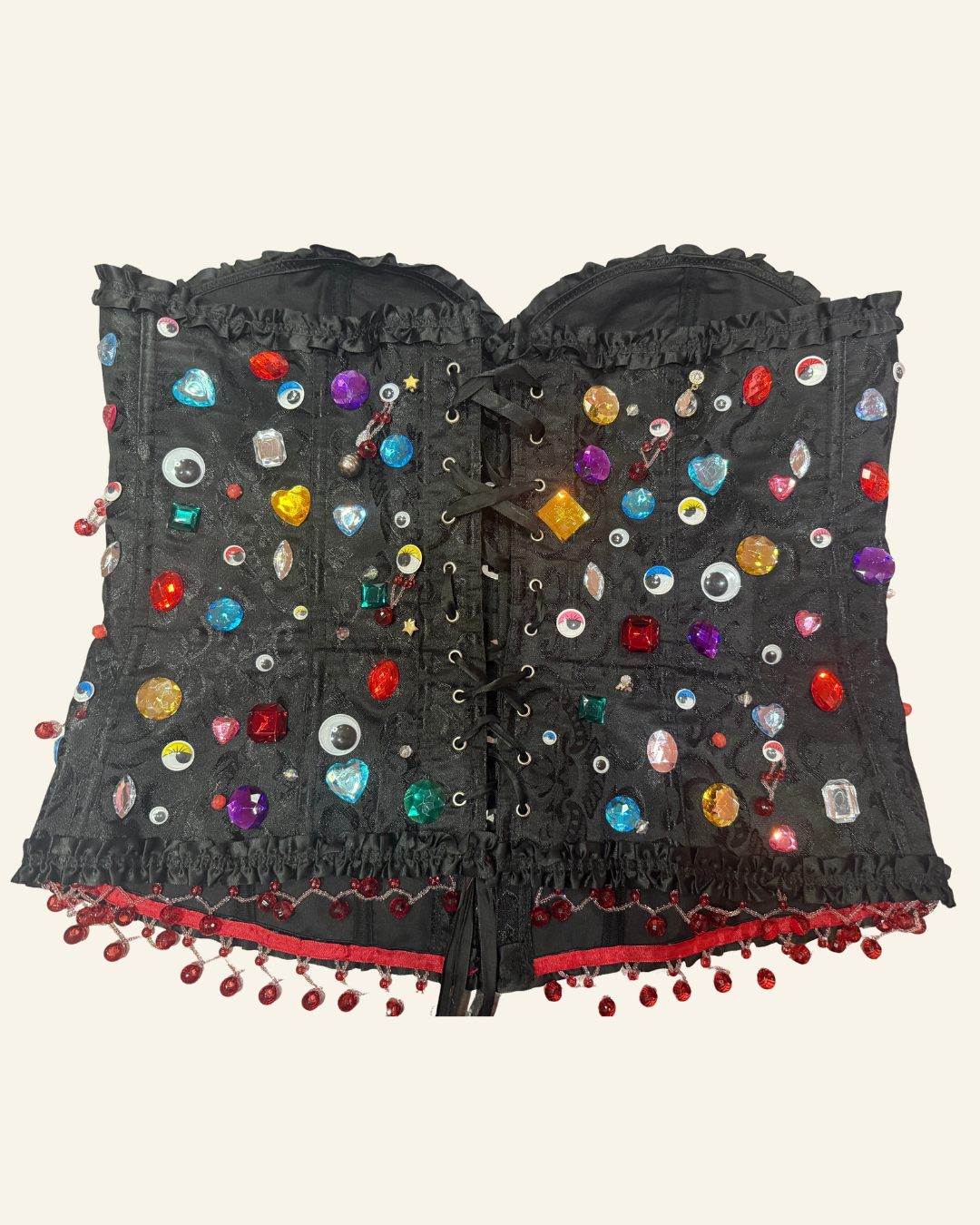 FCXPBK REWORKED BEDAZZLED CORSET