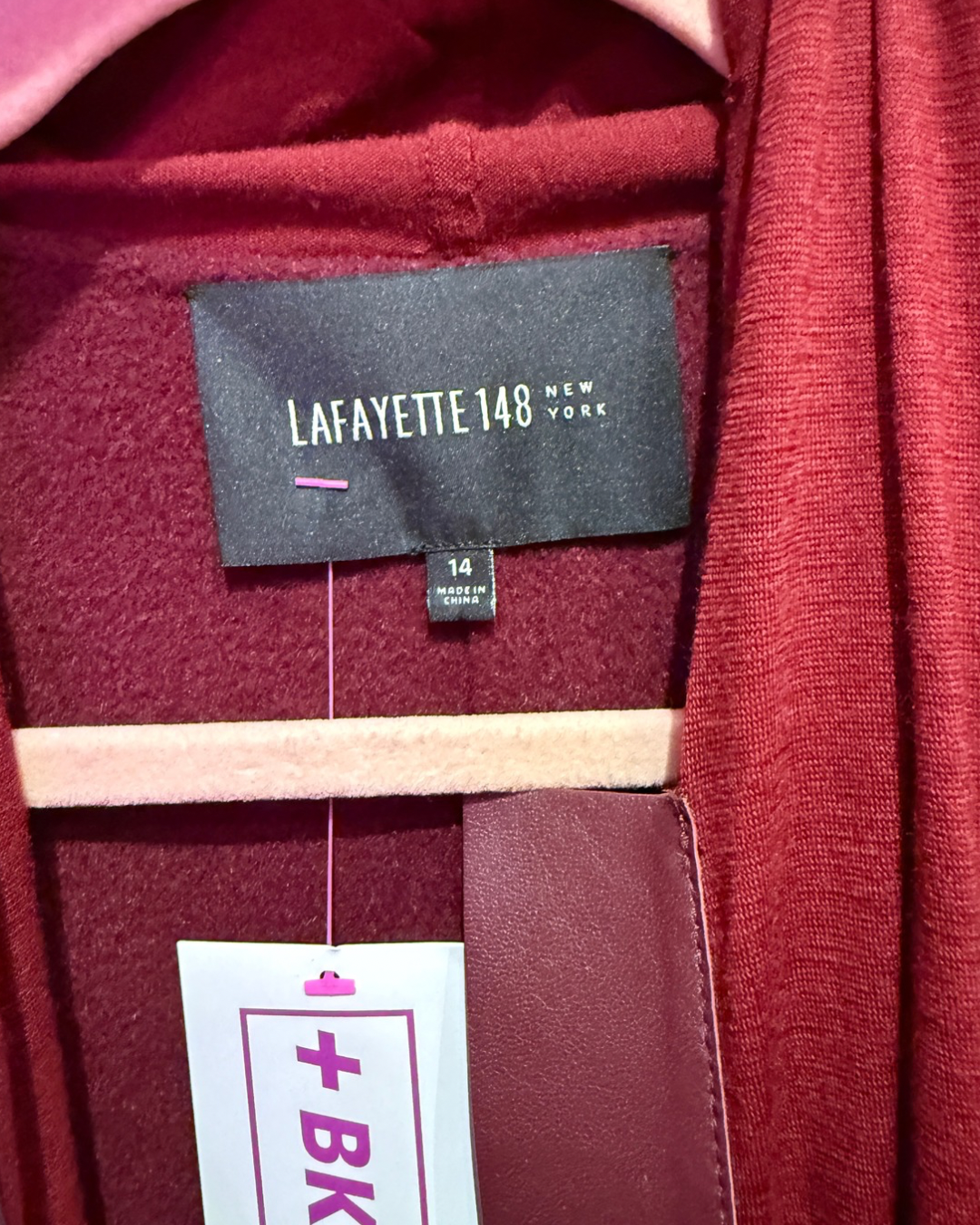 LAFAYETTE 148 red angora blend jacket (14)