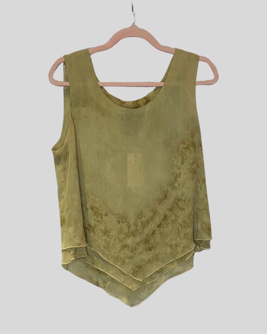 VINTAGE K Studio Green Dyed Tank (14)