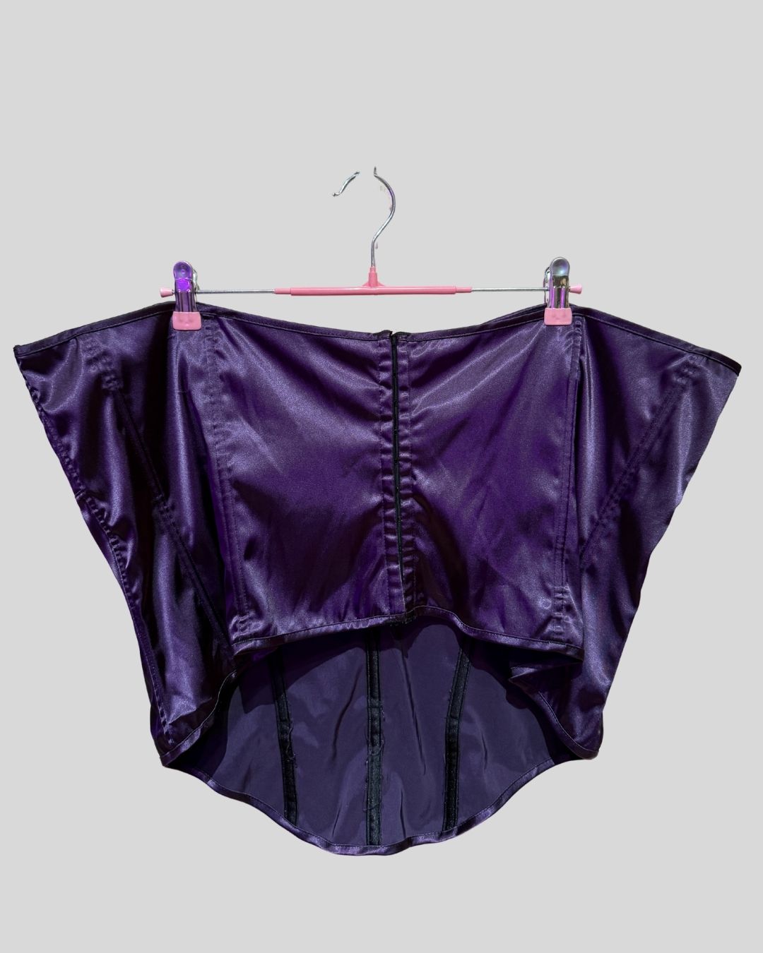Torrid Purple Satin Corset (3)