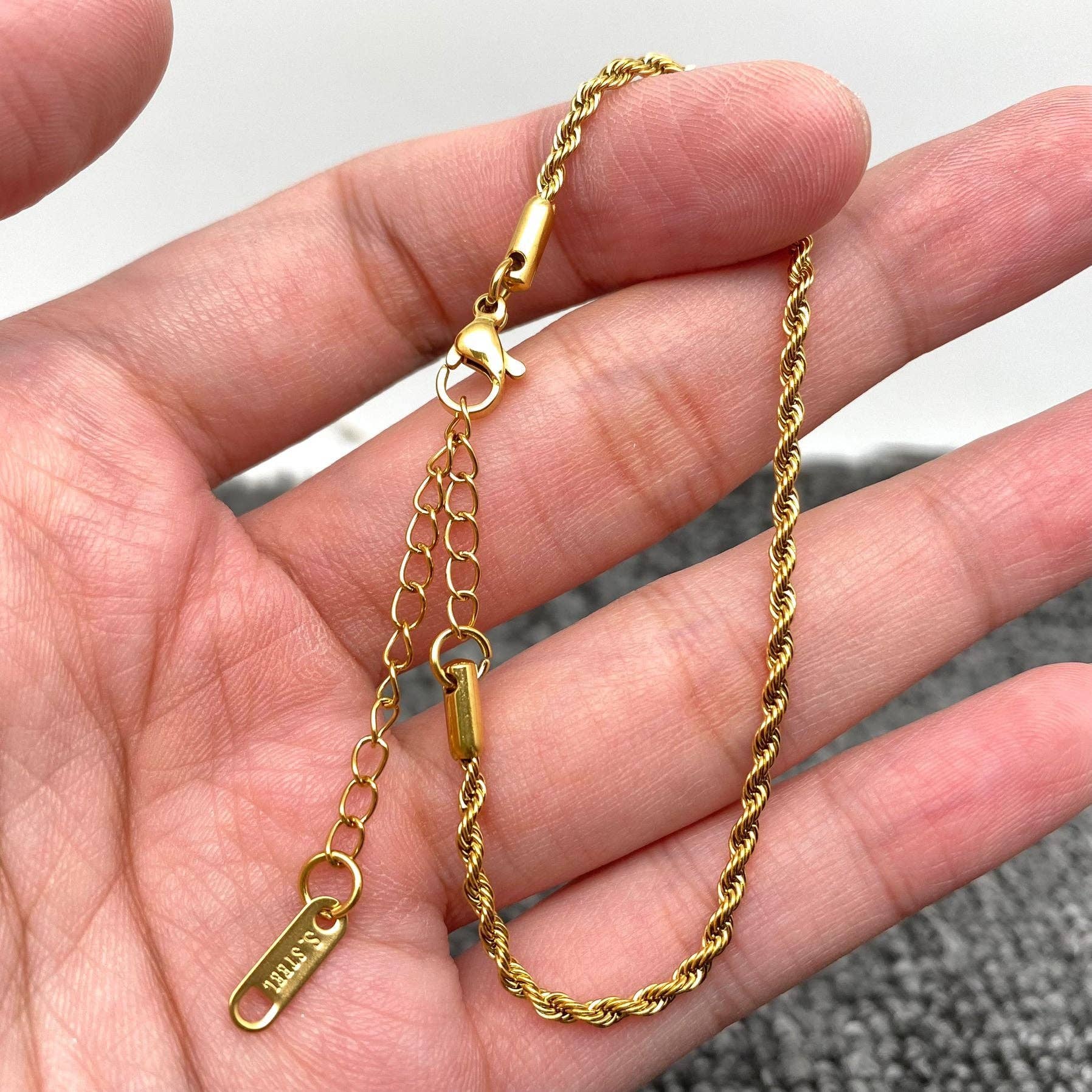 Multi Style 18K Golden SS bracelet Chain DIY Accessories-FGS: C
