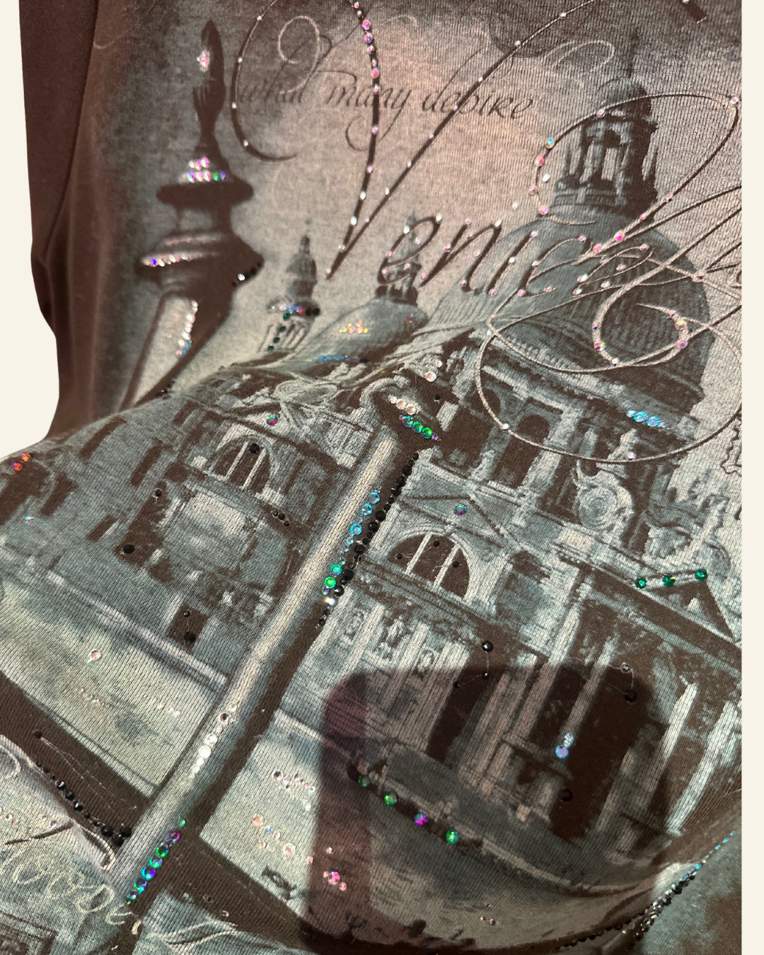 FCxPBK HAND RHINESTONED TEE SHIRT