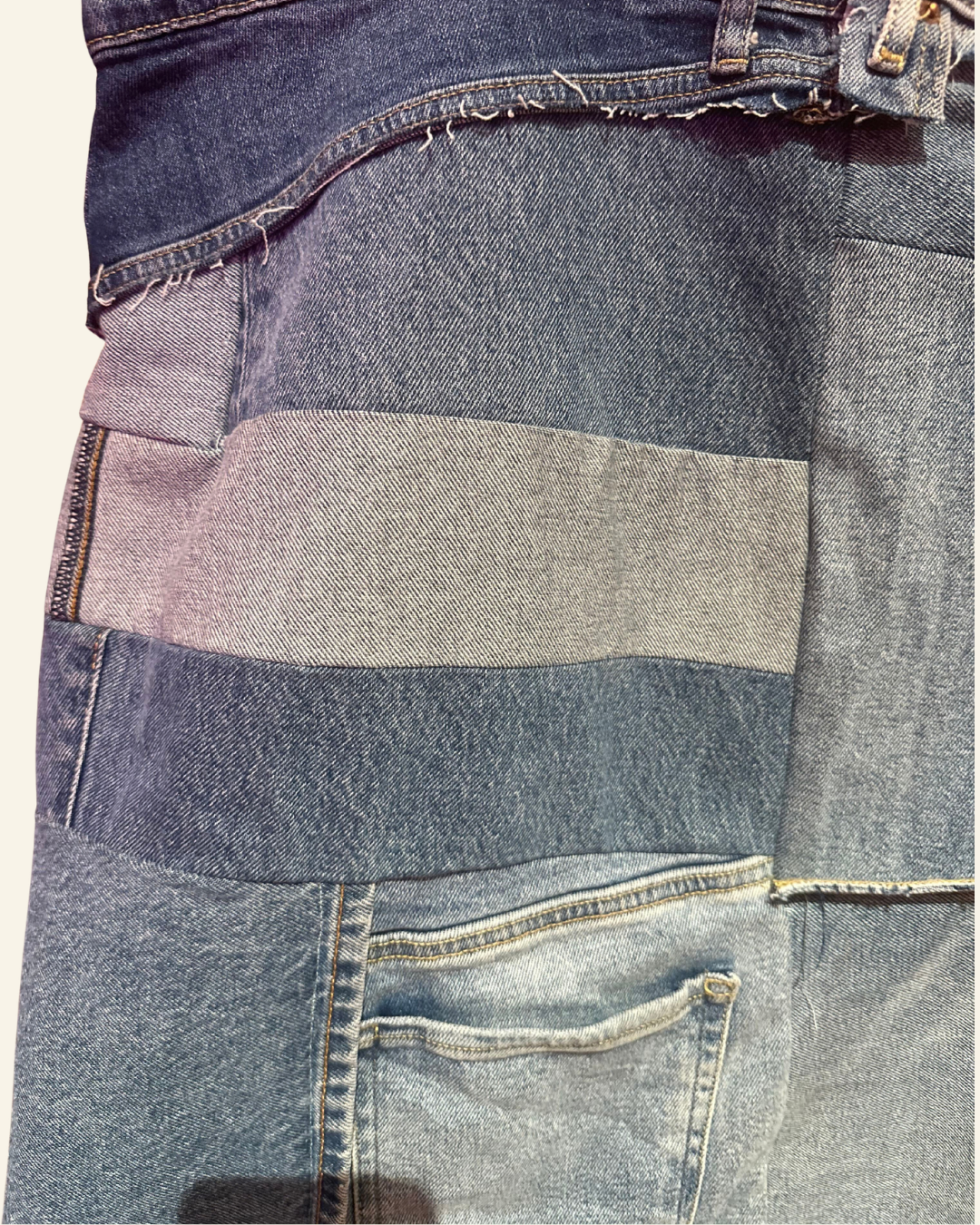 FCXPBK REWORKED DENIM SKIRT