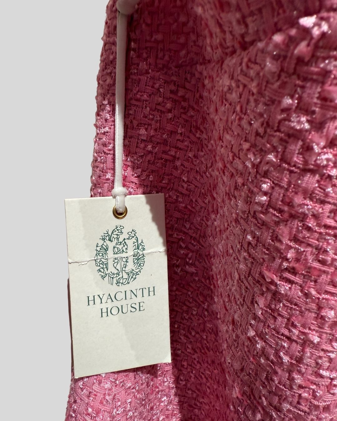 Hyacinth house NWT pink tweed pearl dress (XXL fits 14/16)