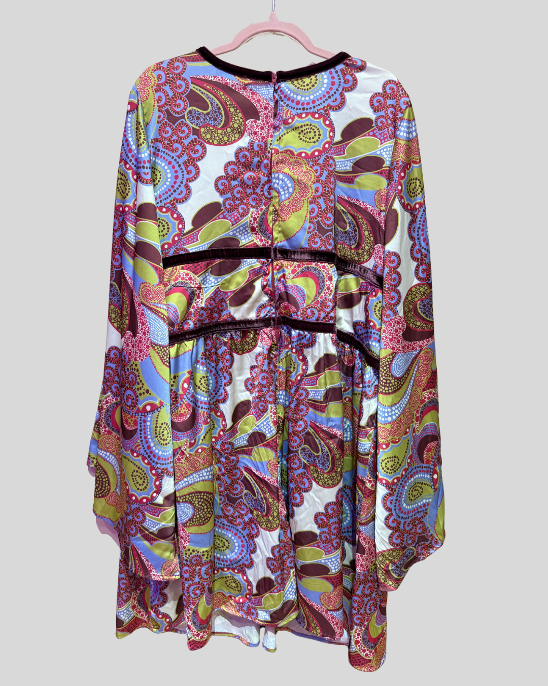 Smak Parlour Paisley Satin Dress (fits 3X)