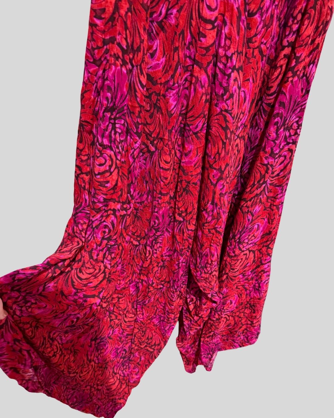 Unbranded Pink/Red Swirl Tank Jumpsuit (1/2x)