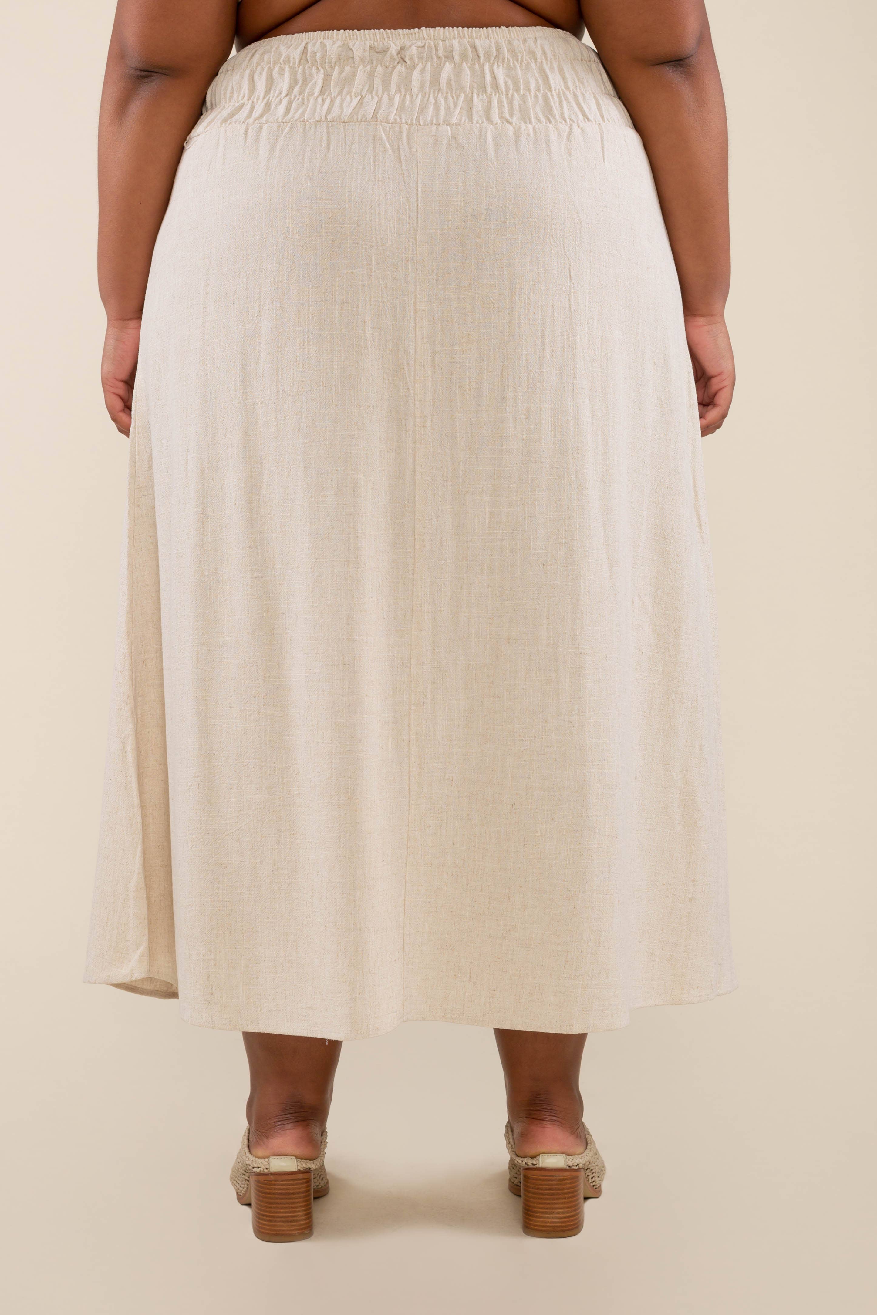 NLT Sophia Linen Skirt 2XL