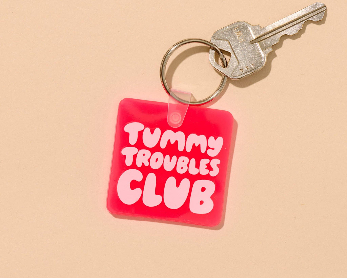 And Here We Are - Tummy Troubles Club PVC Keychain