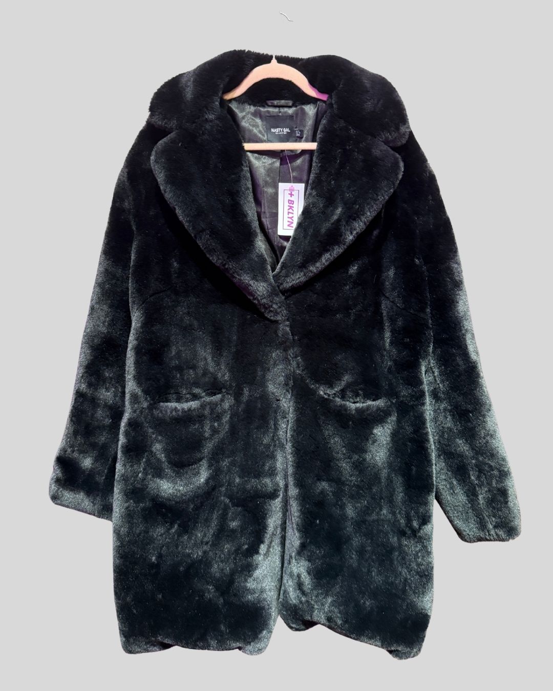 Nasty gal black faux fur coat (18)