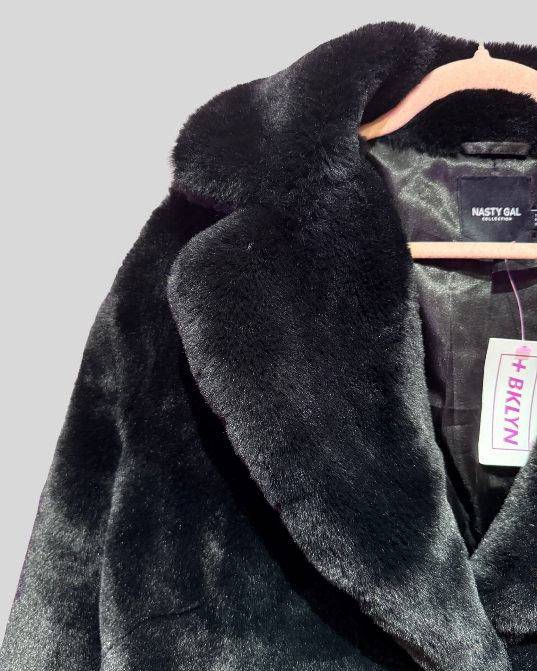 Nasty gal black faux fur coat (18)