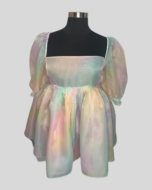 Selkie Rainbow Puff Dress (5X)