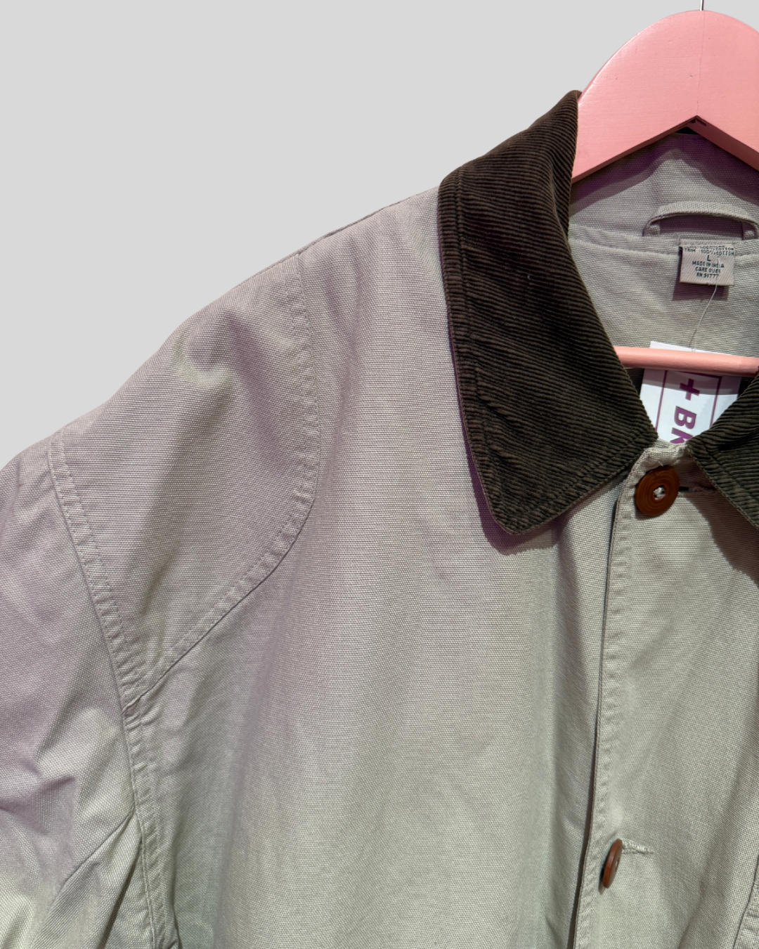 Vintage Lined Canvas Barn Jacket (L)