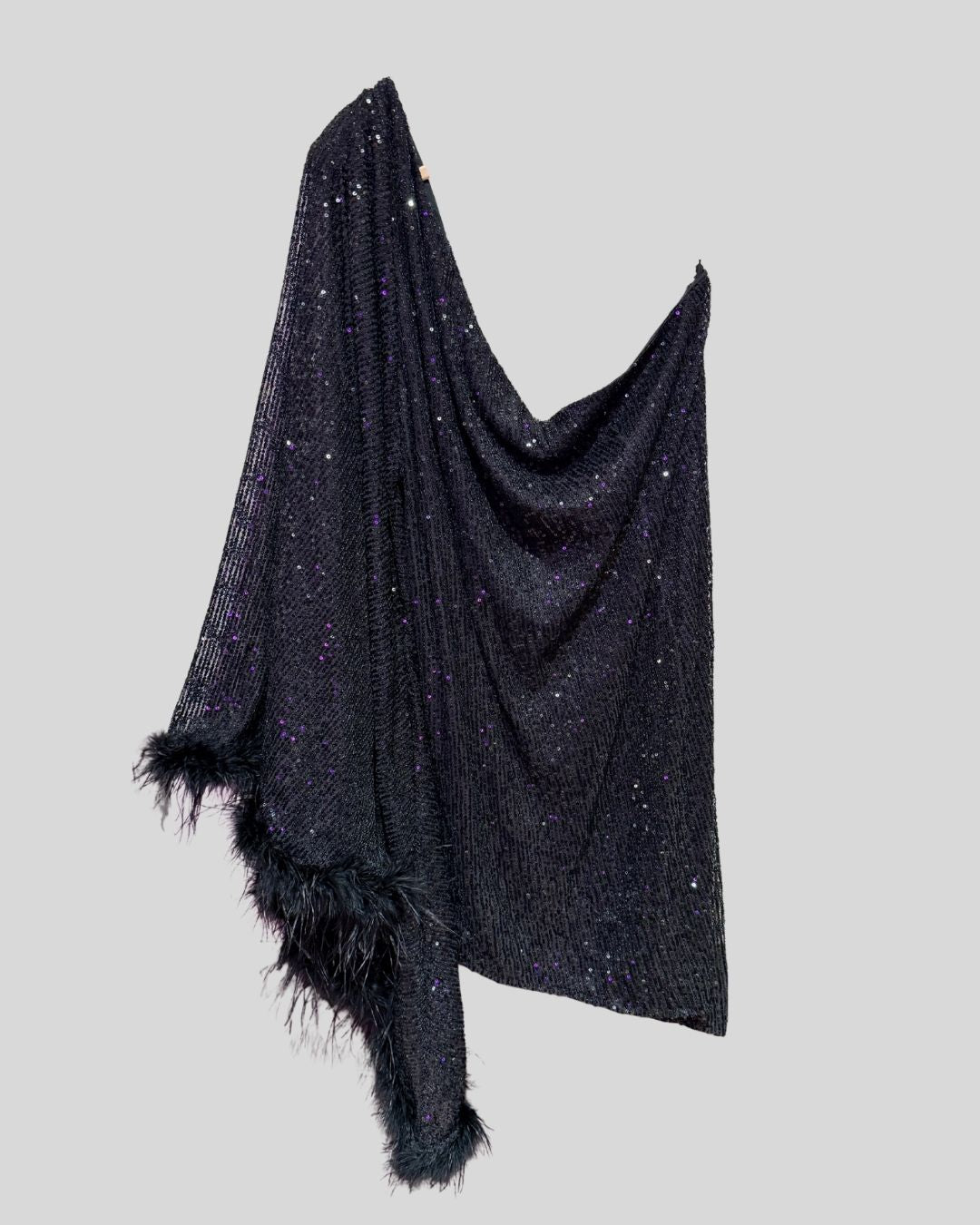 Fashion Nova black one shoulder sequin dress (3x)