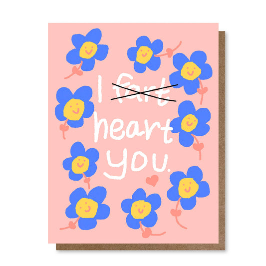 Holler Greetings - Fart / Heart You | Greeting Card