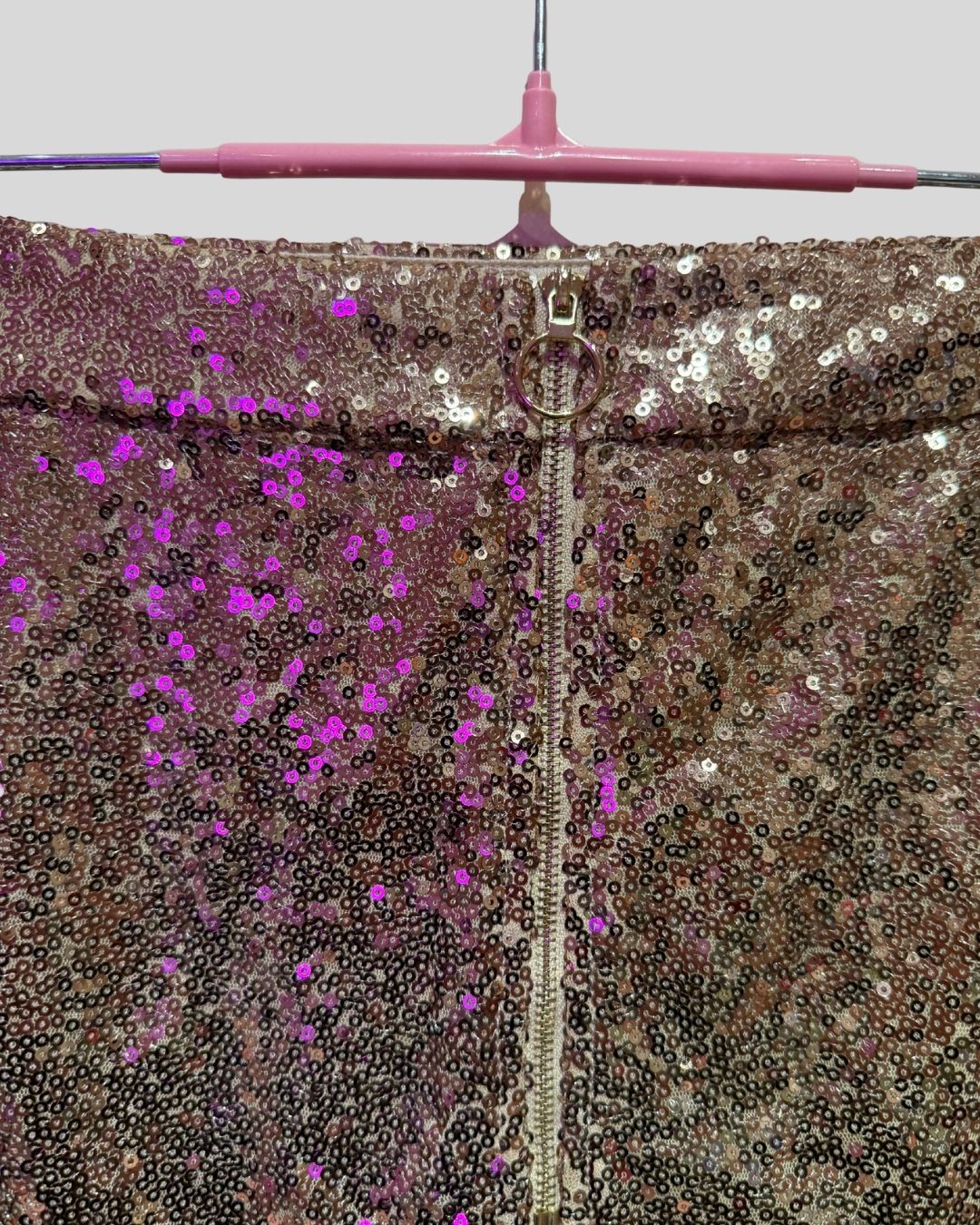 Fashion Nova Gold Sequin Skort (2X)