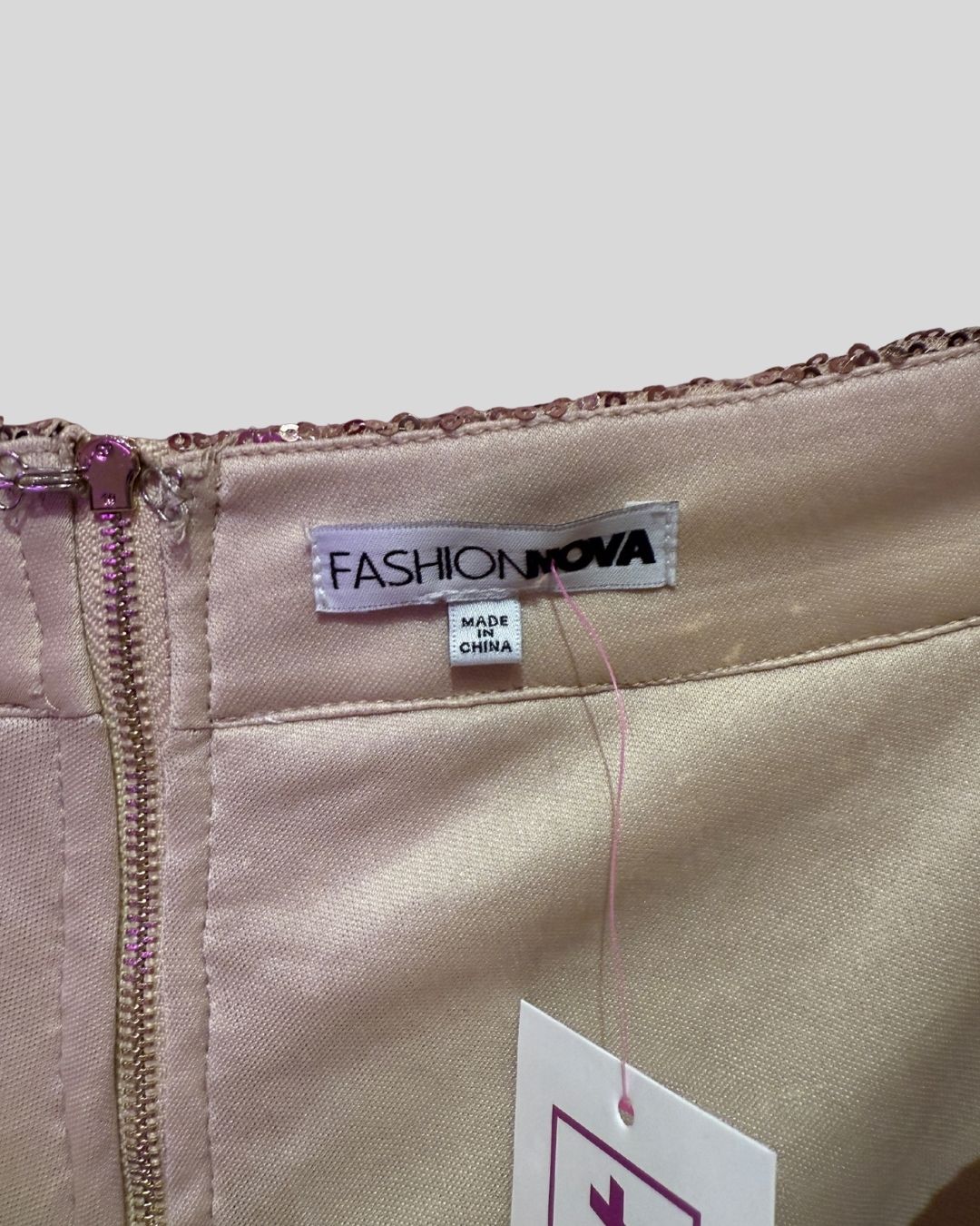 Fashion Nova Gold Sequin Skort (2X)