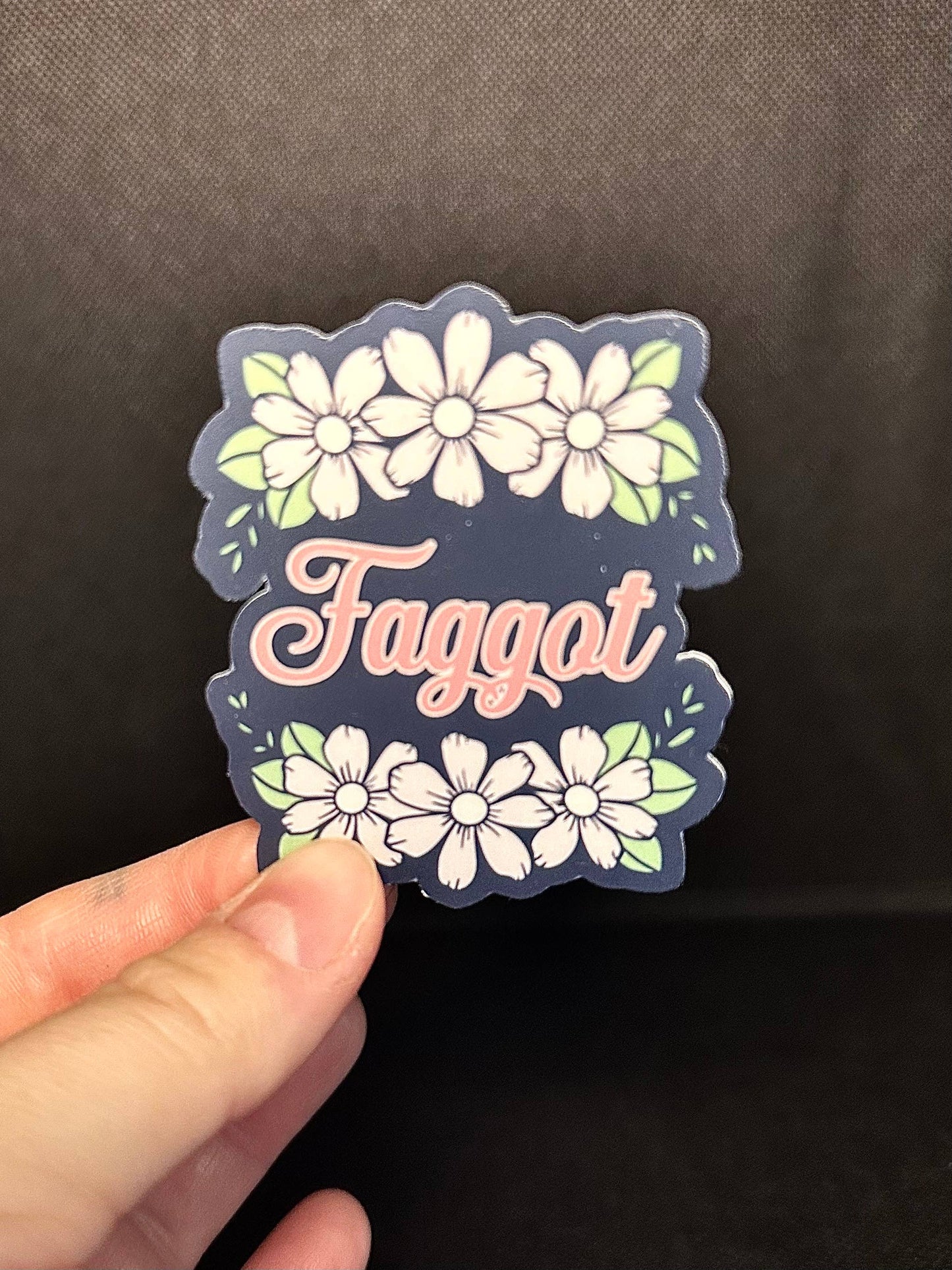 Killer Queer - Floral Faggot Sticker