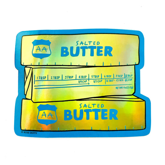 Boss Dotty Paper Co - Holographic Butter Sticker