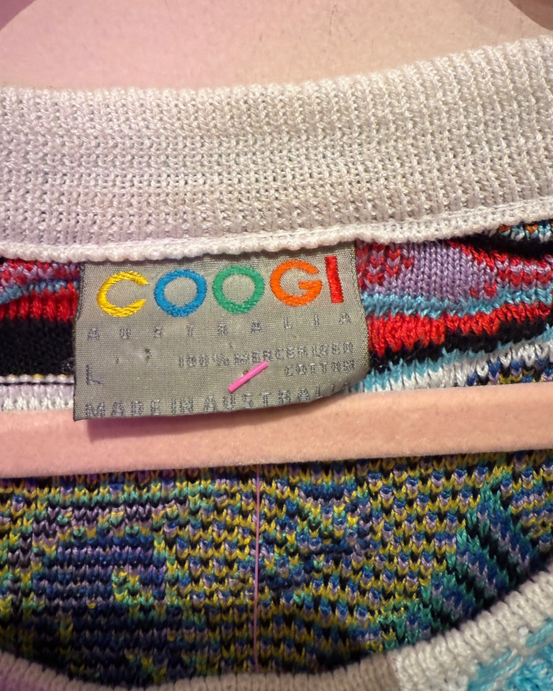 VINTAGE Coogi Multicolor Boat Motif Sweater (L)