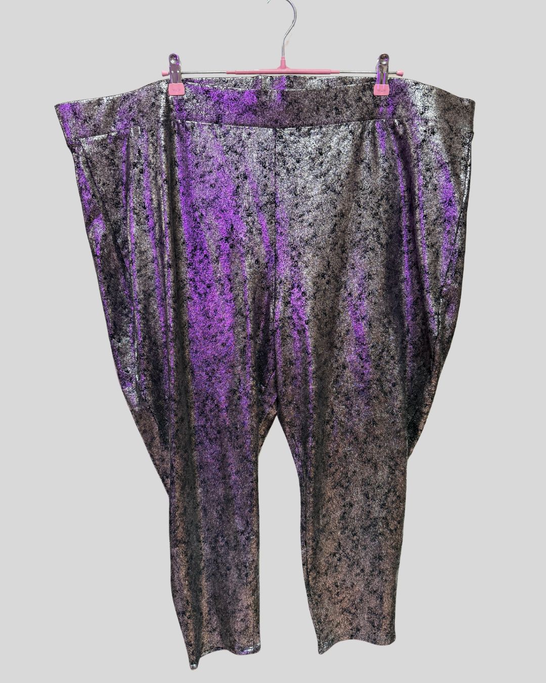 TORRID silver foil stretch pants (6)