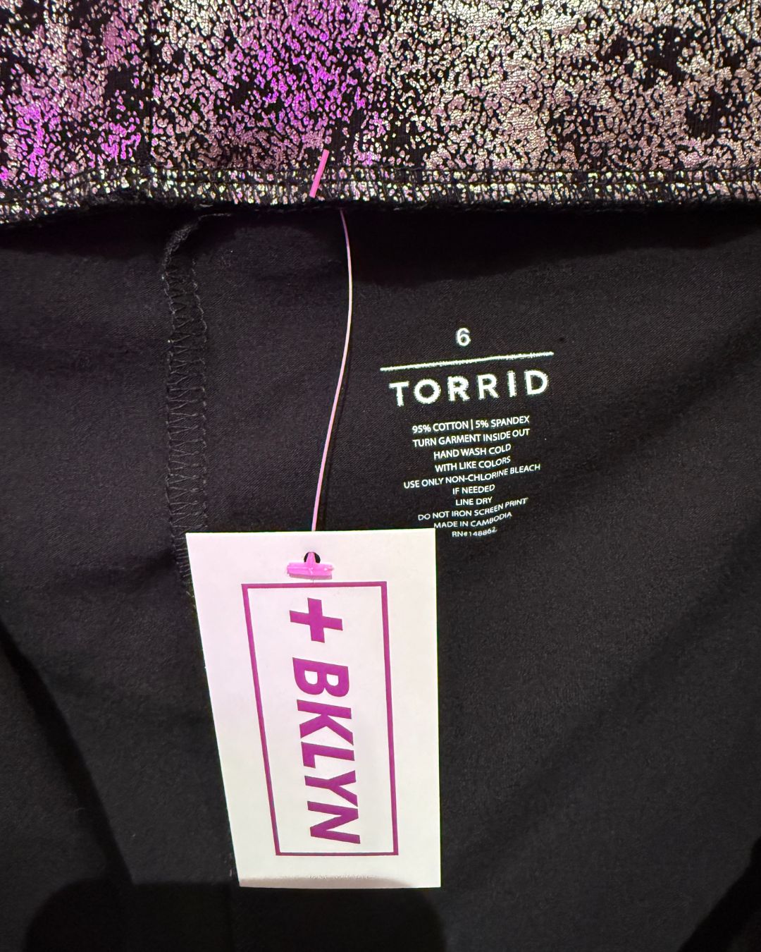 TORRID silver foil stretch pants (6)