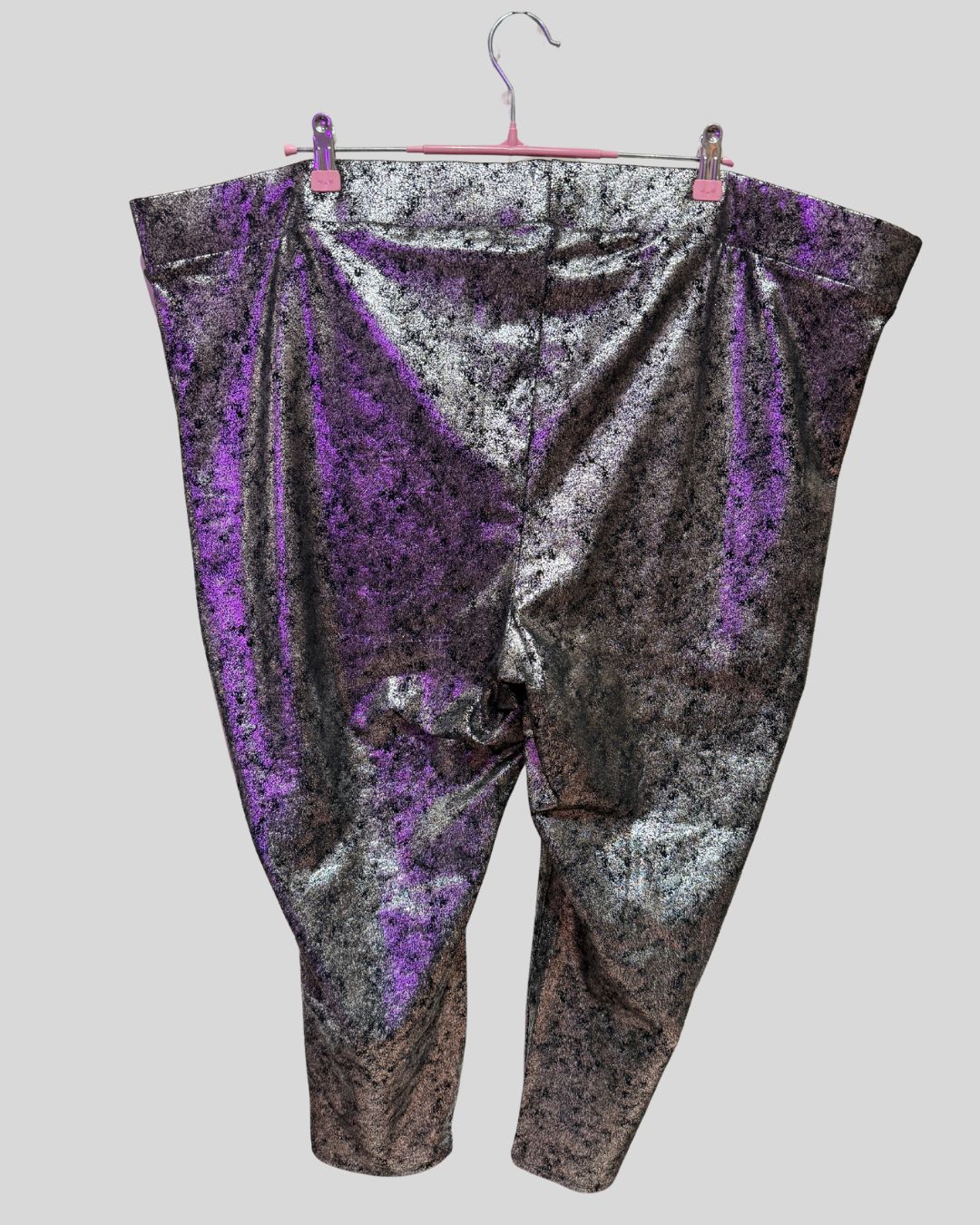 TORRID silver foil stretch pants (6)