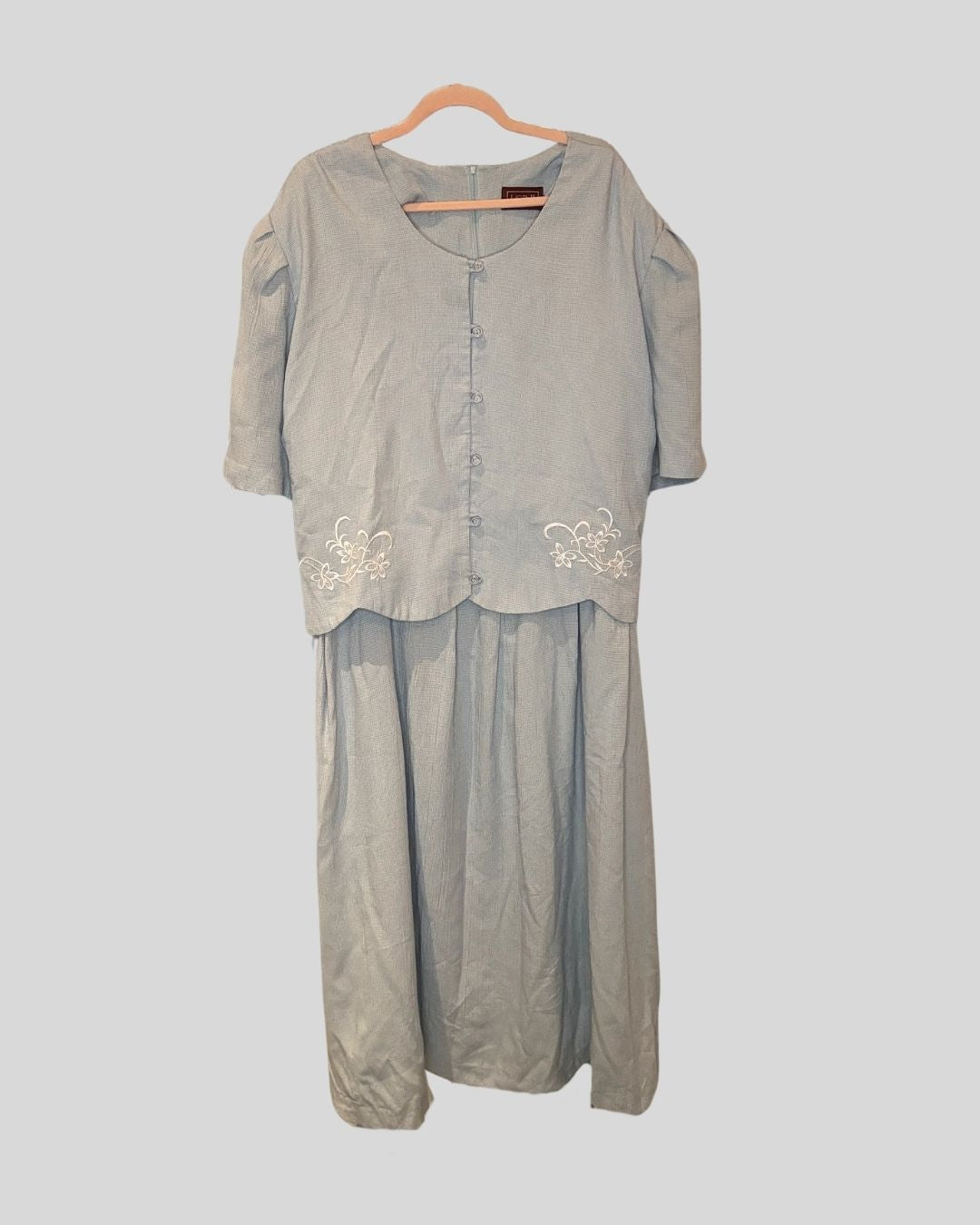 VINTAGE LISA II blue twofer dress (FITS 24/26)