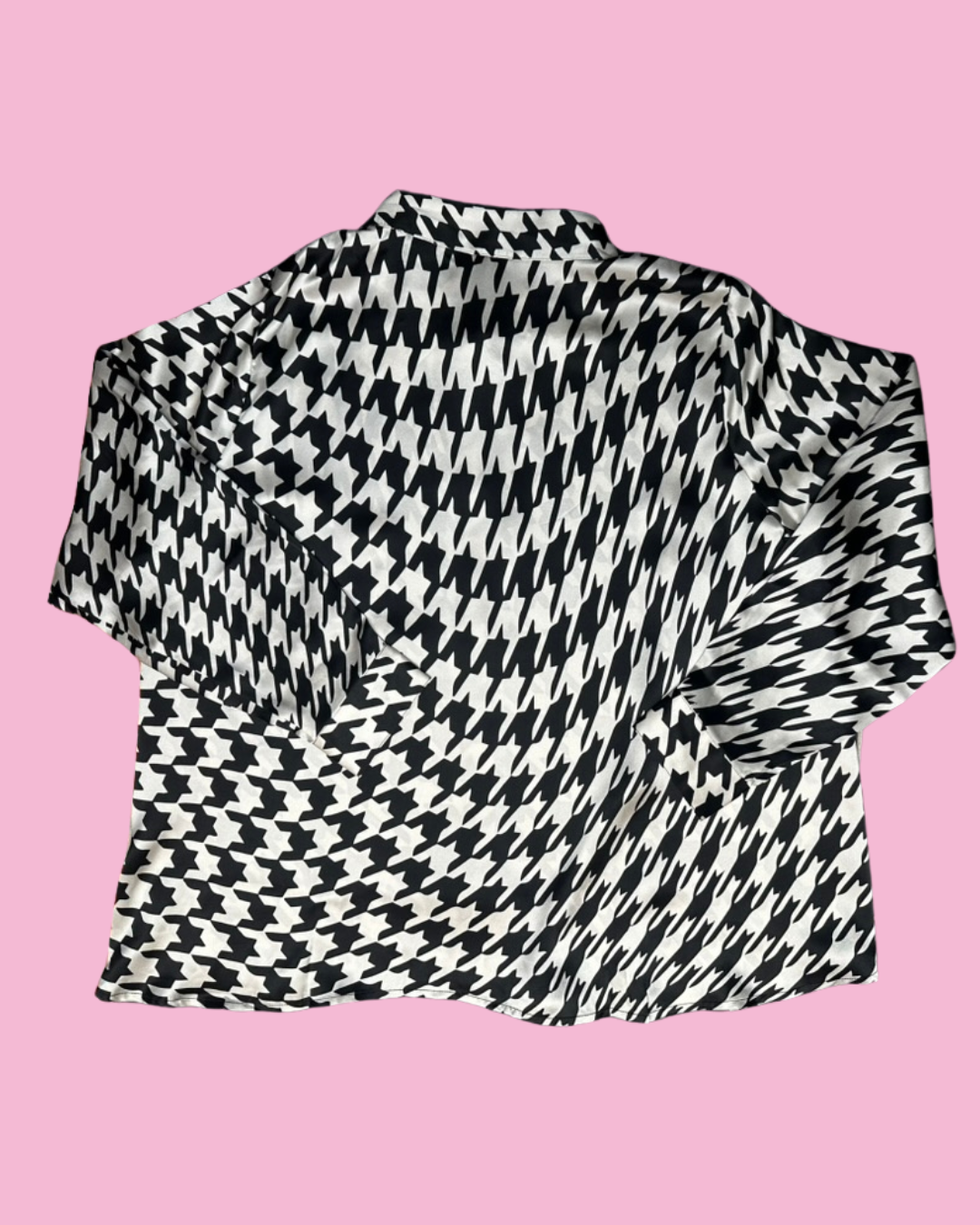 Alice Alexander B&W Houndstooth Top (L)