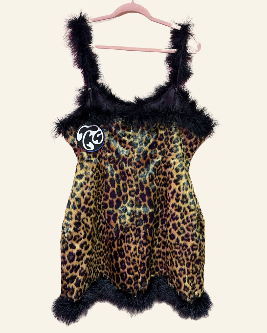NWT Tyler McGillivary Cheetah Mini Dress (1XL)