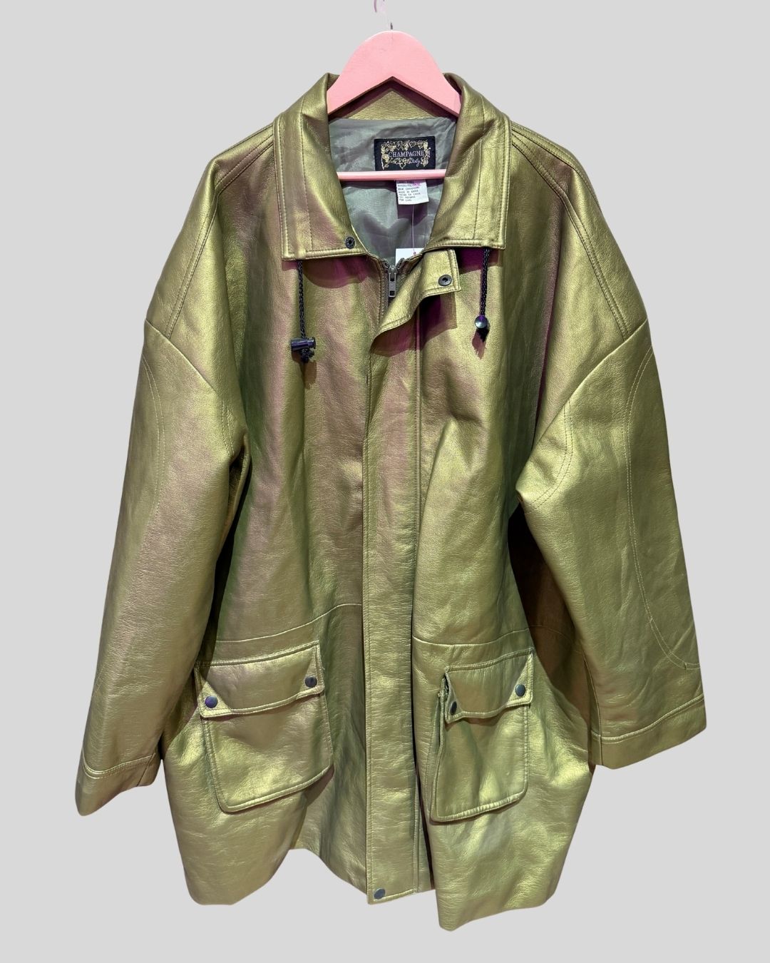 VINTAGE CHAMPAGNE ITALY gold jacket (1x)