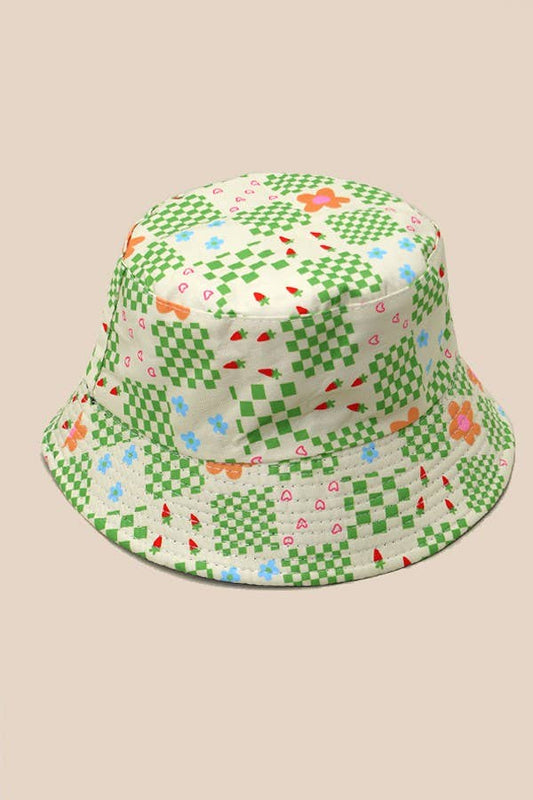 Wall To Wall Accessories - FLORAL BUCKET HAT | 40HW717: Green