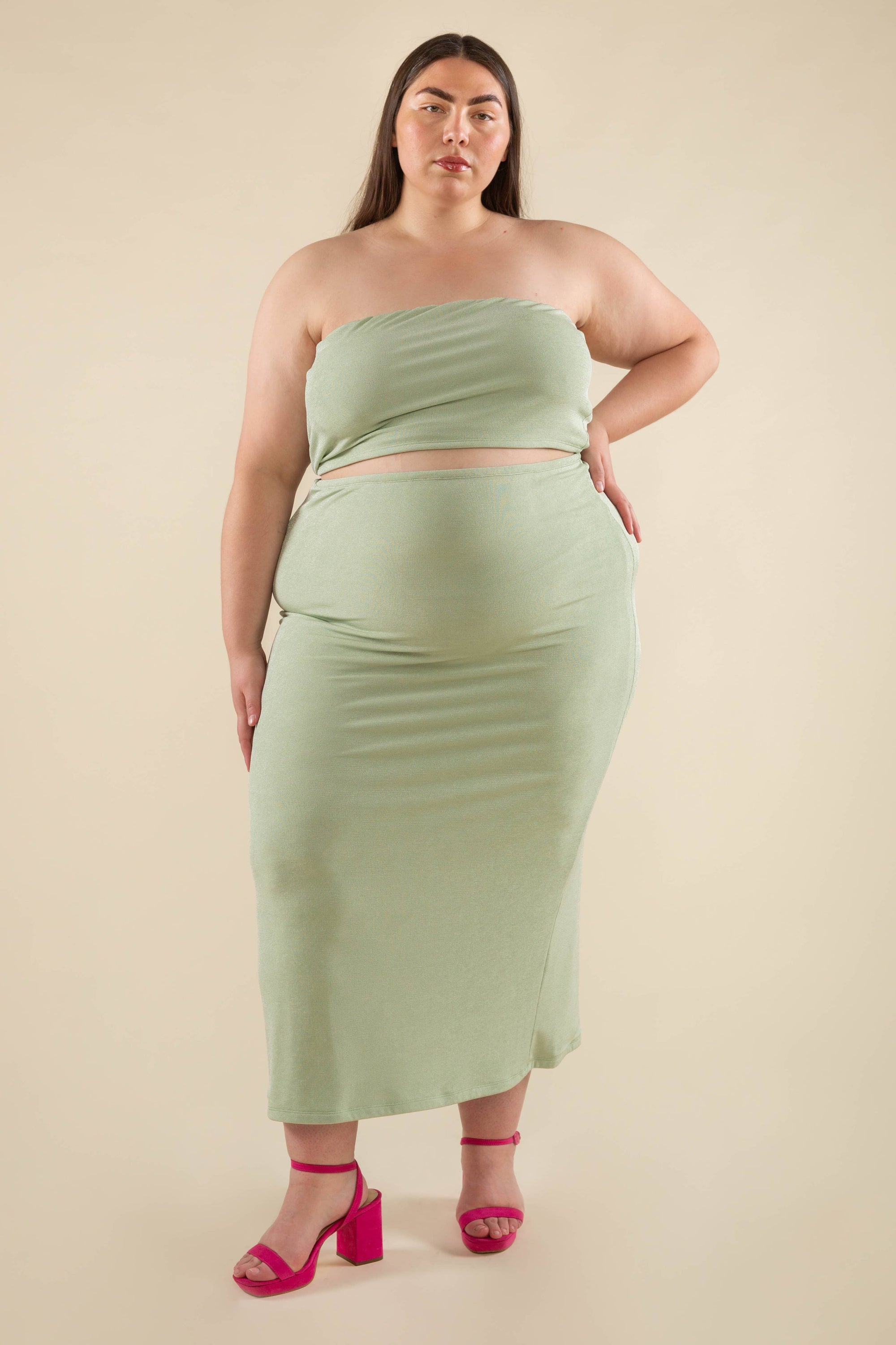NLT Teagan Skirt Acid Green 3XL