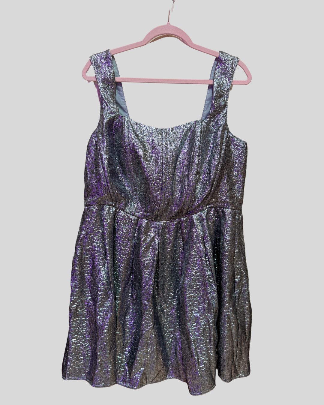 ELOQUII silver bustier dress (14)