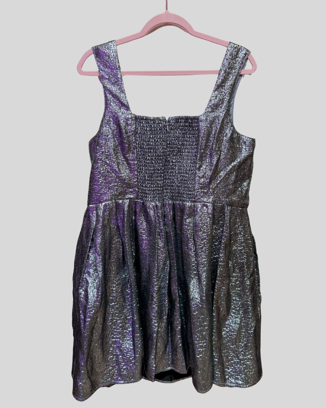 ELOQUII silver bustier dress (14)